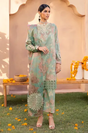 AL-11 Afra  | Iznik Aashiyan Embroidered unstitched Festive Lawn23