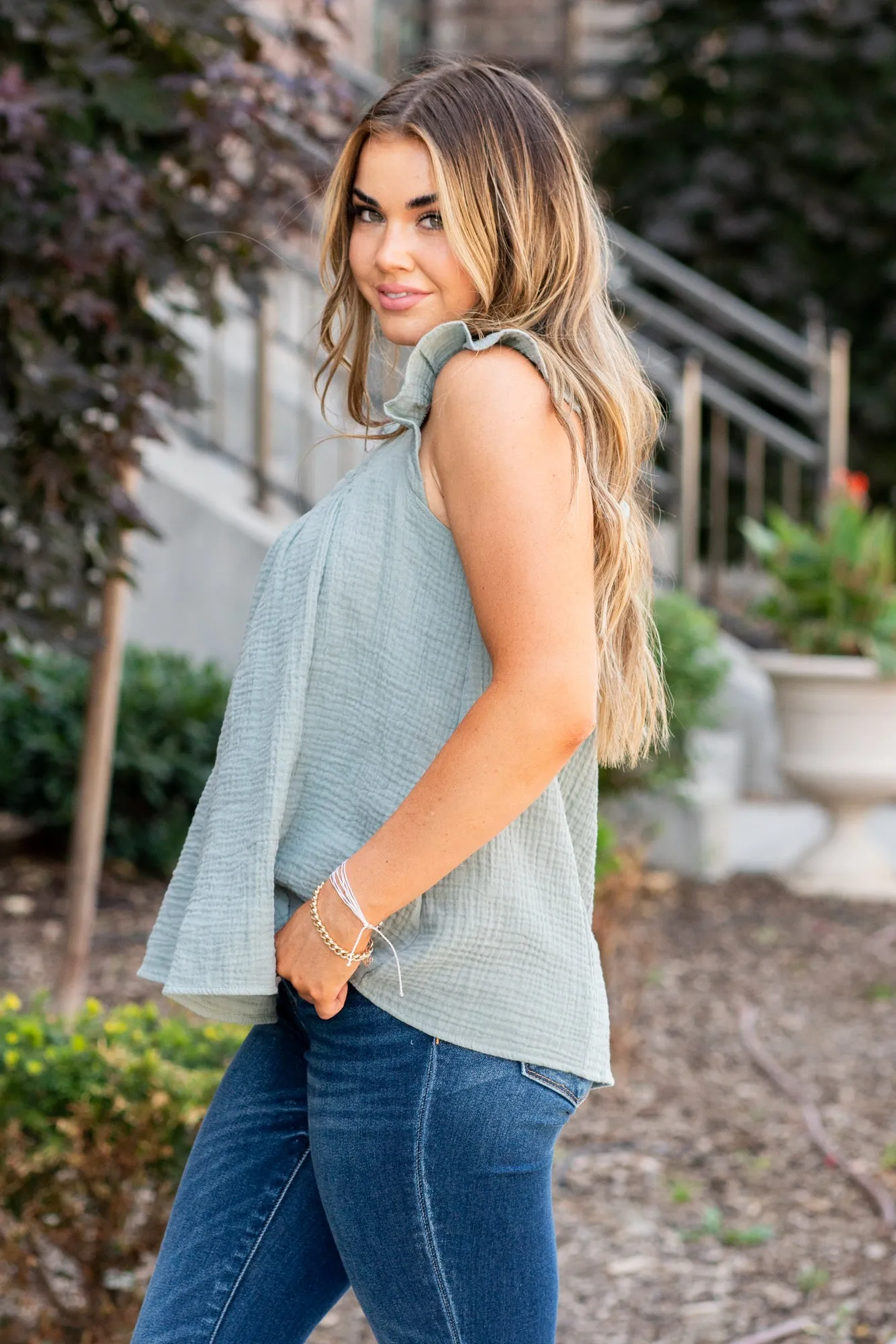 Alina Cotton Gauze Smock Top