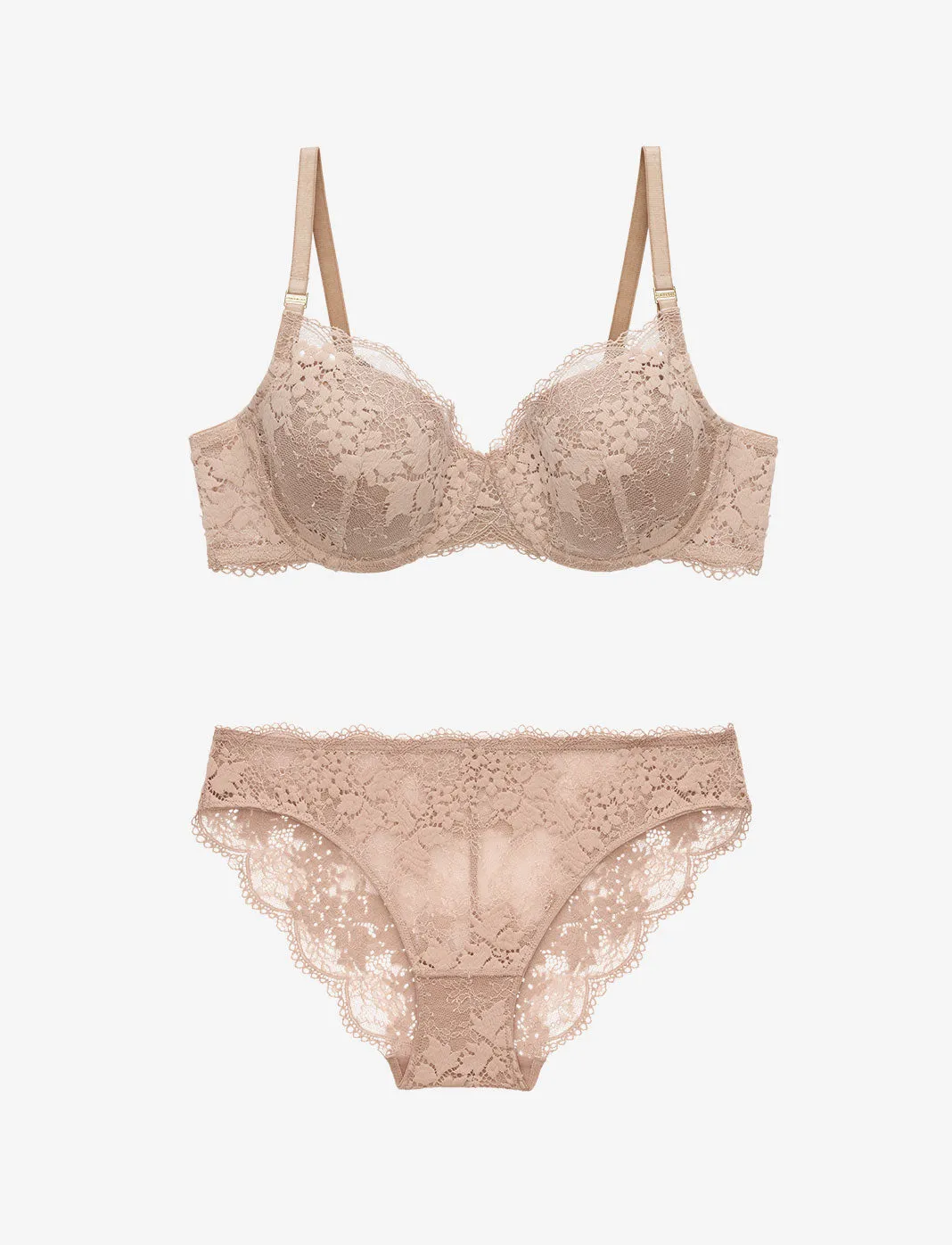 All Day Lace T-Shirt Bra   Bikini Set