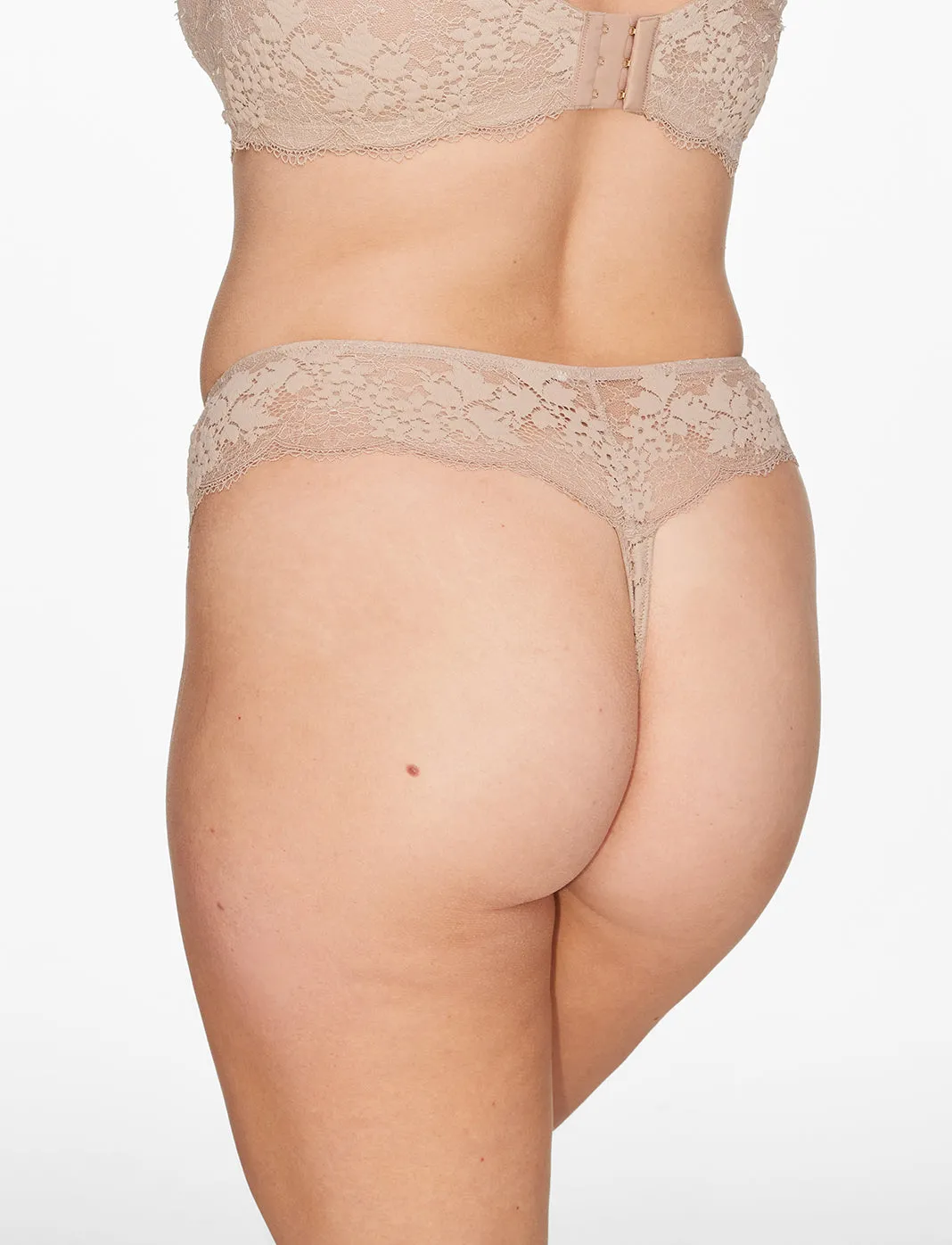 All Day Lace T-Shirt Bra   Thong Set