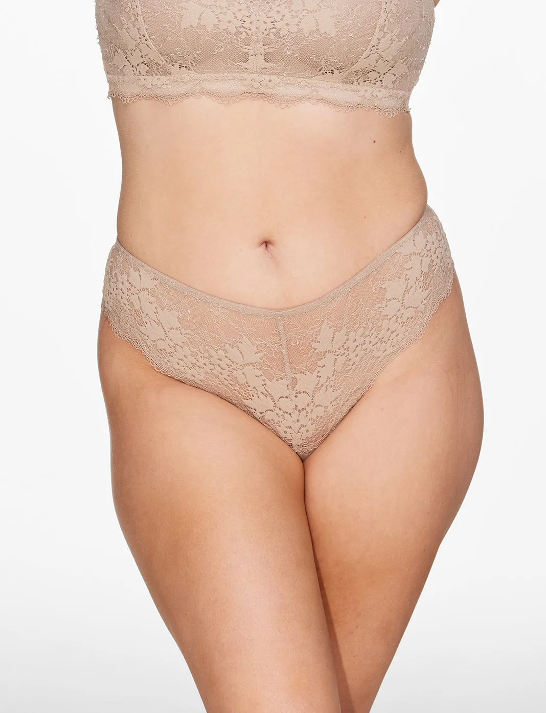All Day Lace T-Shirt Bra   Thong Set