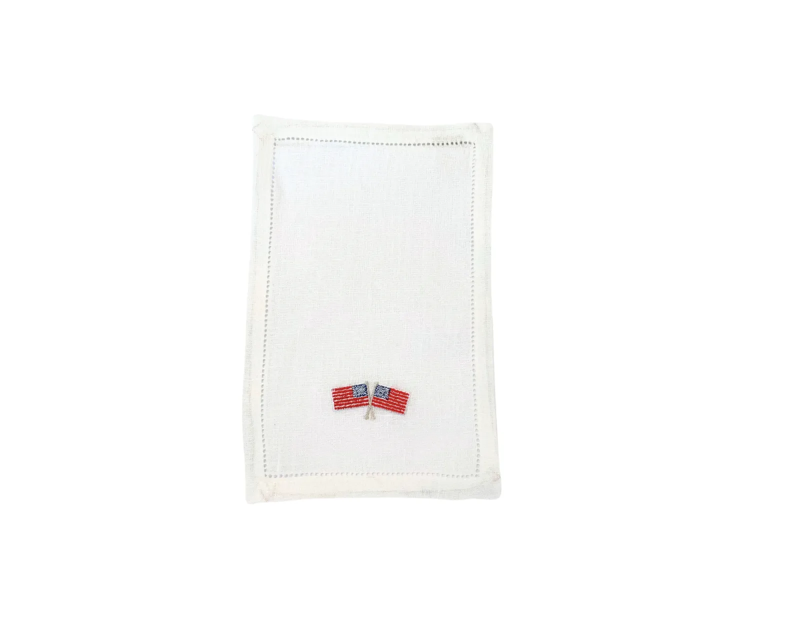 American Flag Cocktail Napkins, Set of Four