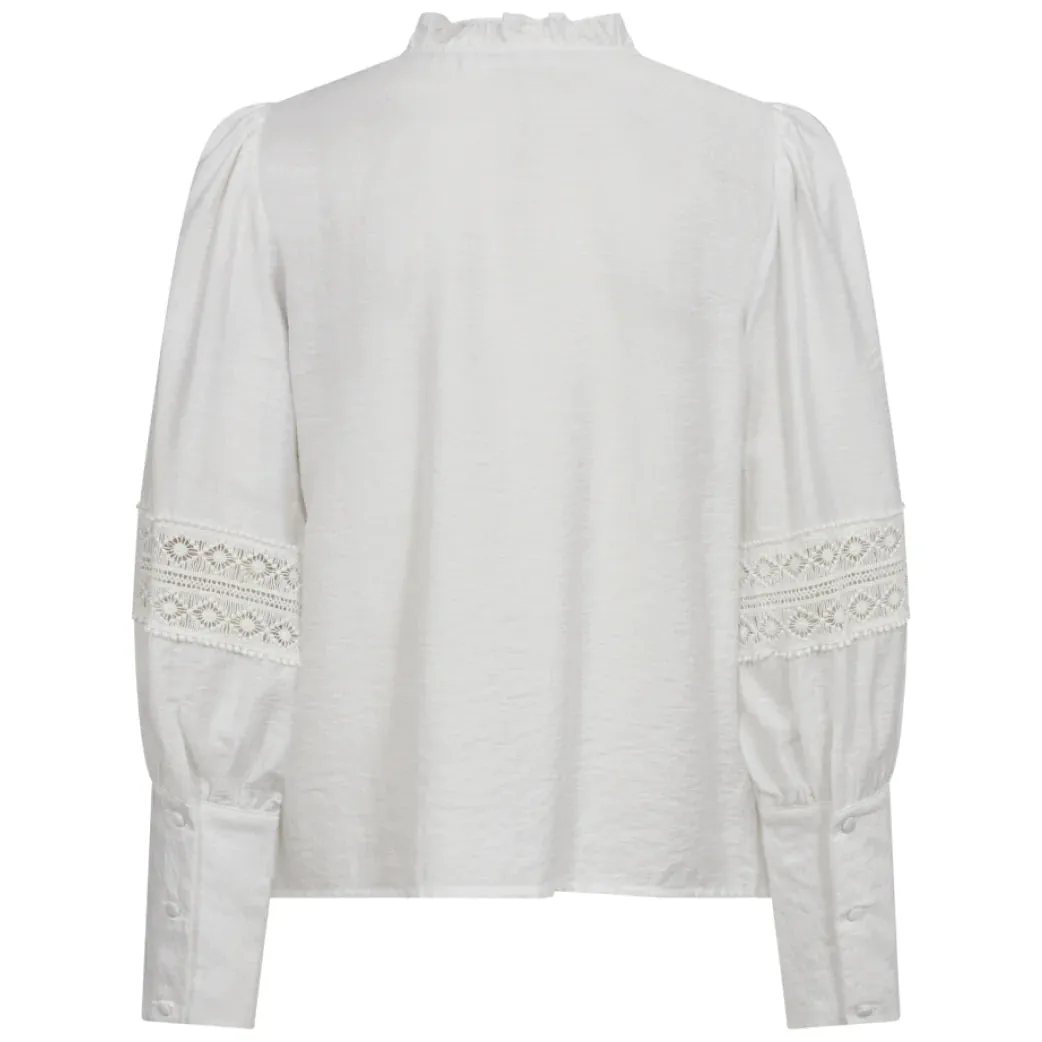 Angus Lace Shirt - White