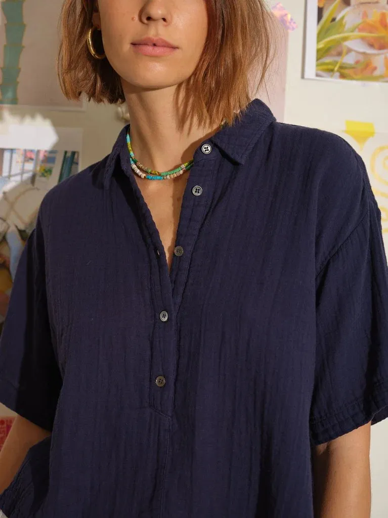 Ansel Gauze Top in North Star