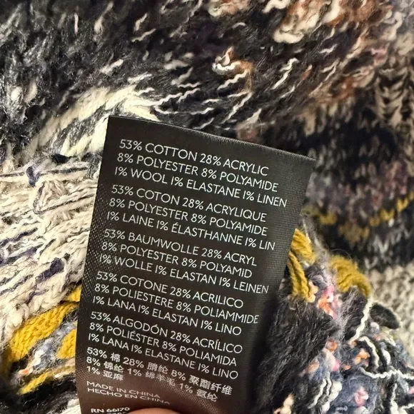 Anthropologie Pilcro Magda Knit Sweater Poncho
