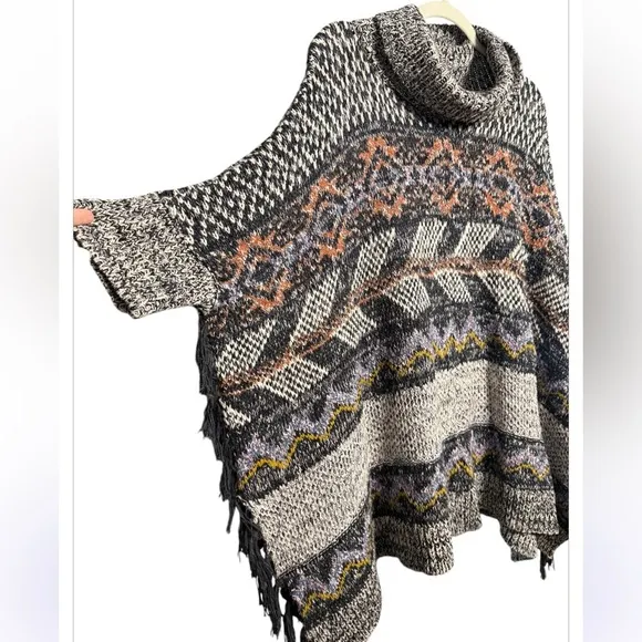 Anthropologie Pilcro Magda Knit Sweater Poncho