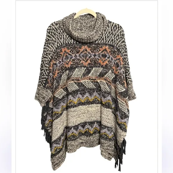 Anthropologie Pilcro Magda Knit Sweater Poncho