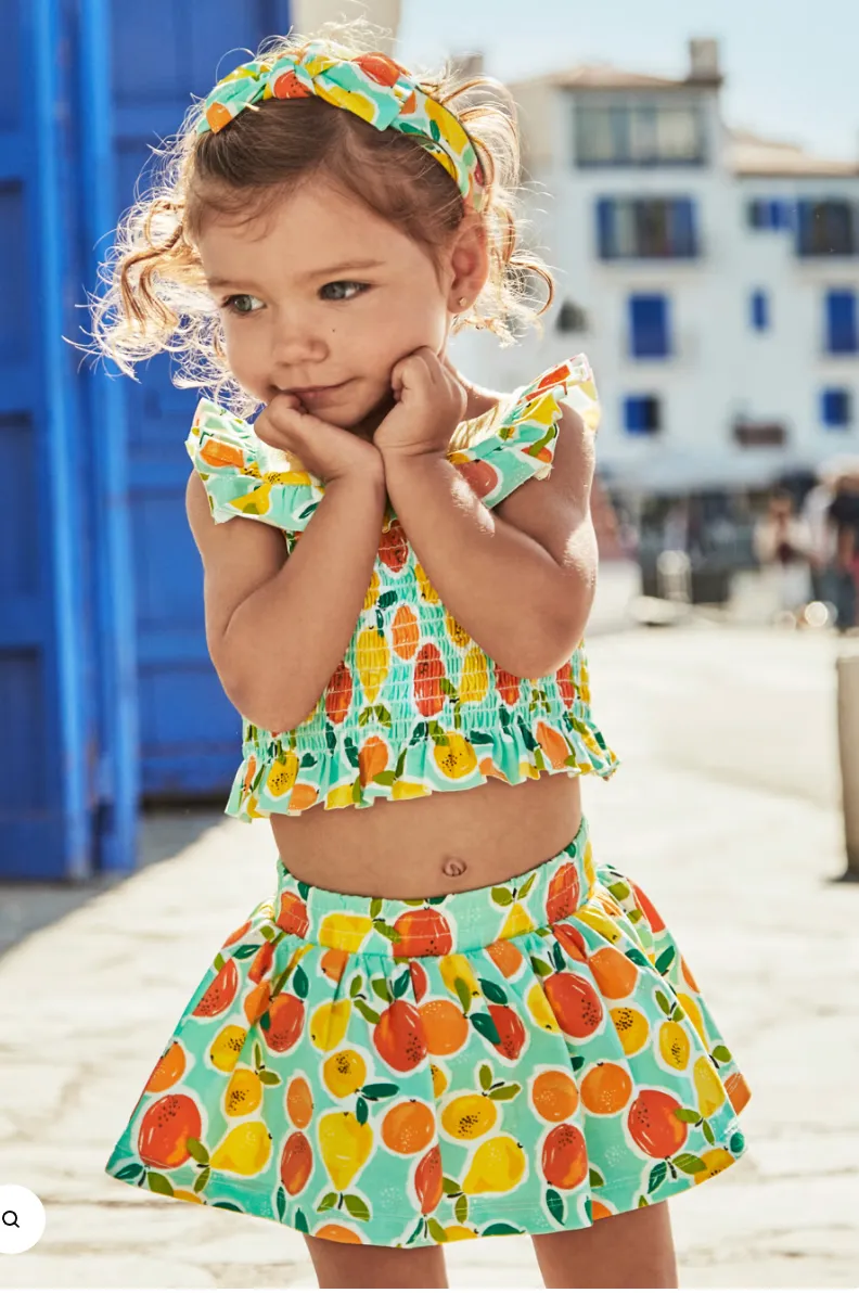 Aqua 3 Piece Skirt Set