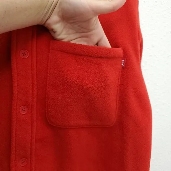 ARITZIA TNA Micro Fleece Polar Button Up Sweater Jacket Shacket