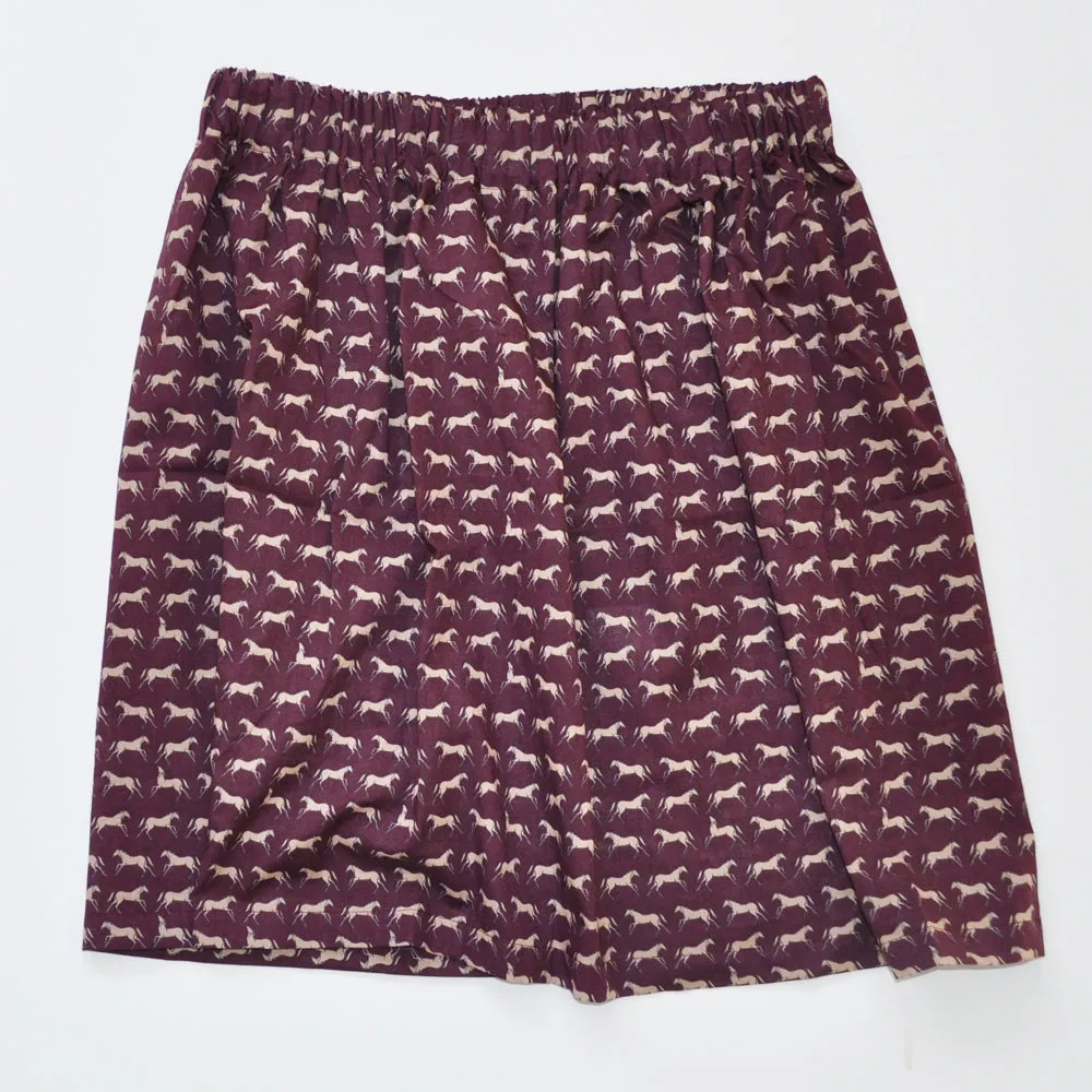 Ascot Burgundy Skirt