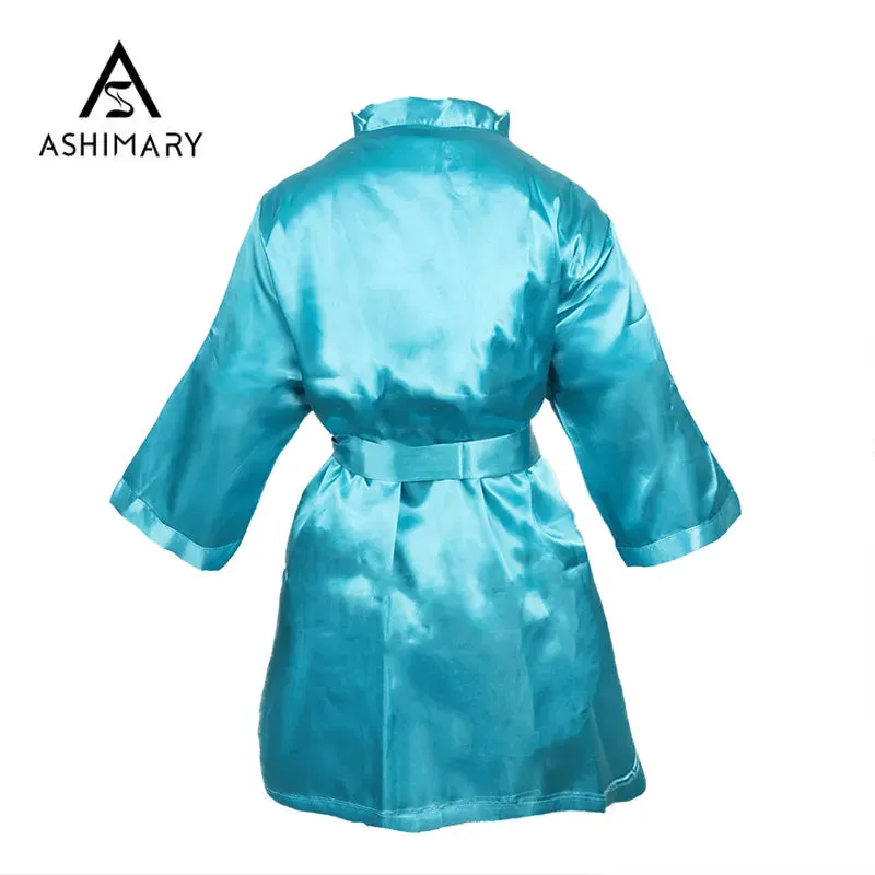 Ashimary High Quality Silk Night Robe