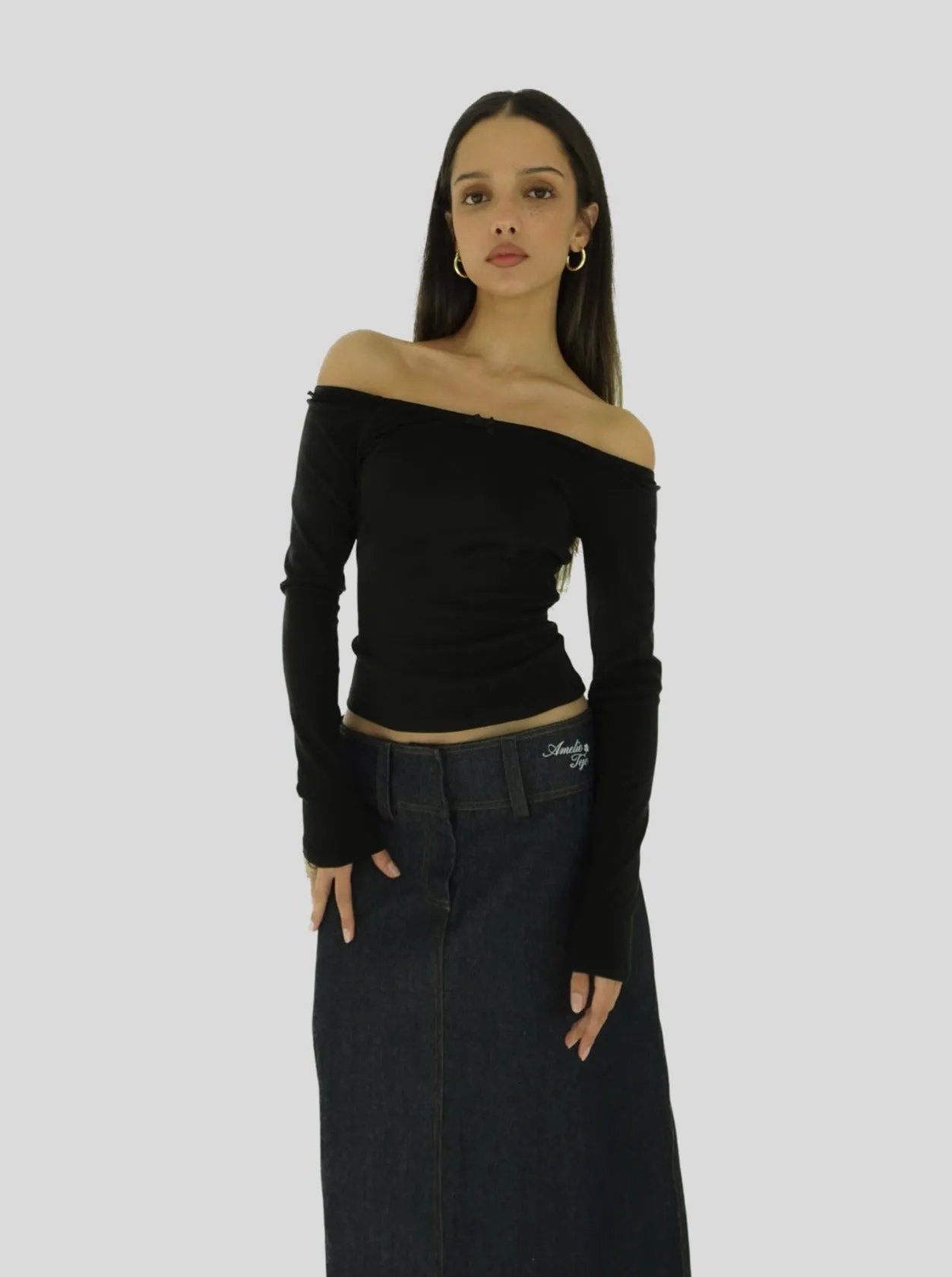 AT Denim Maxi Skirt
