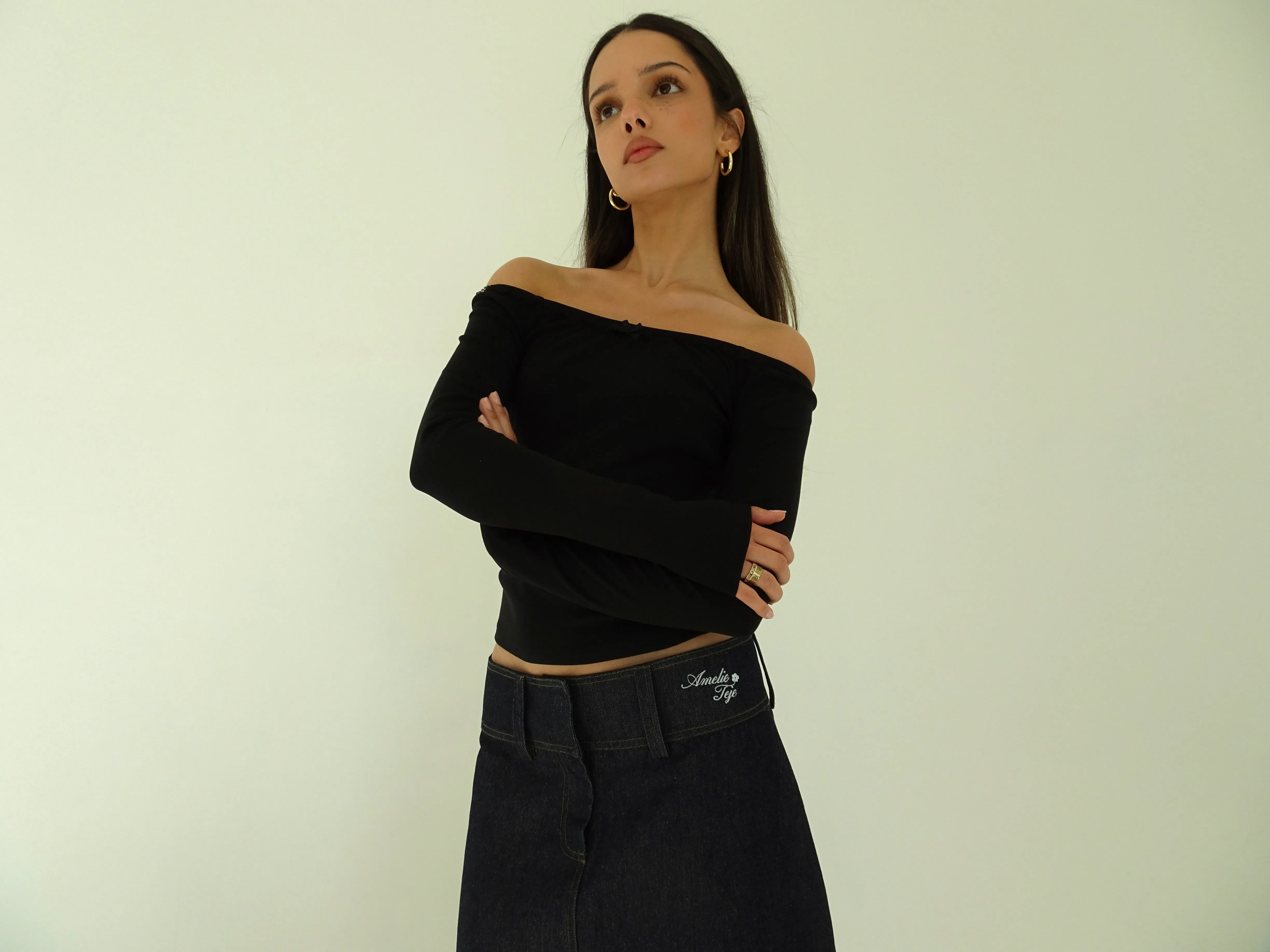 AT Denim Maxi Skirt
