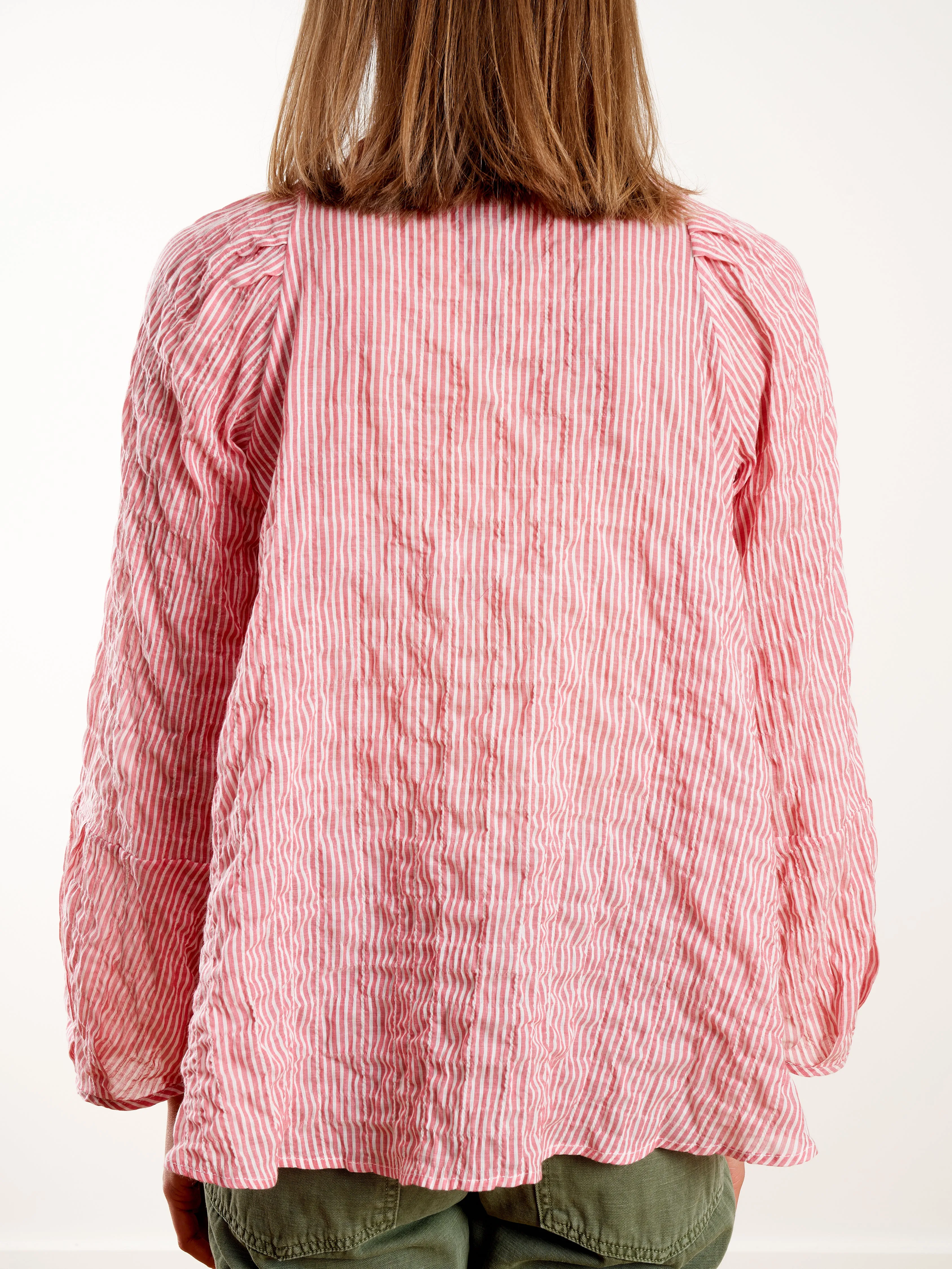 atlin blouse - red stripe