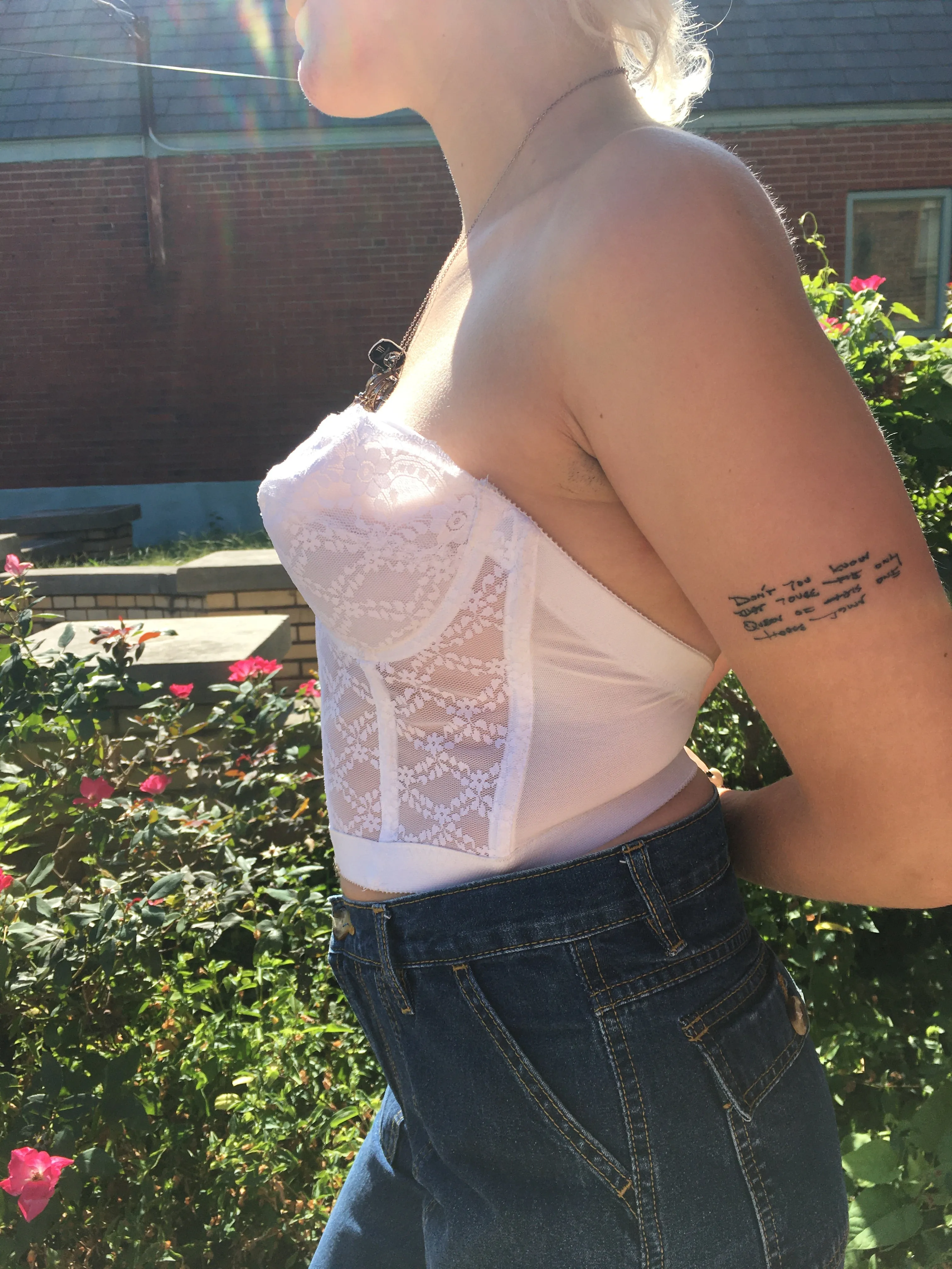 Avon fashions lace corset top
