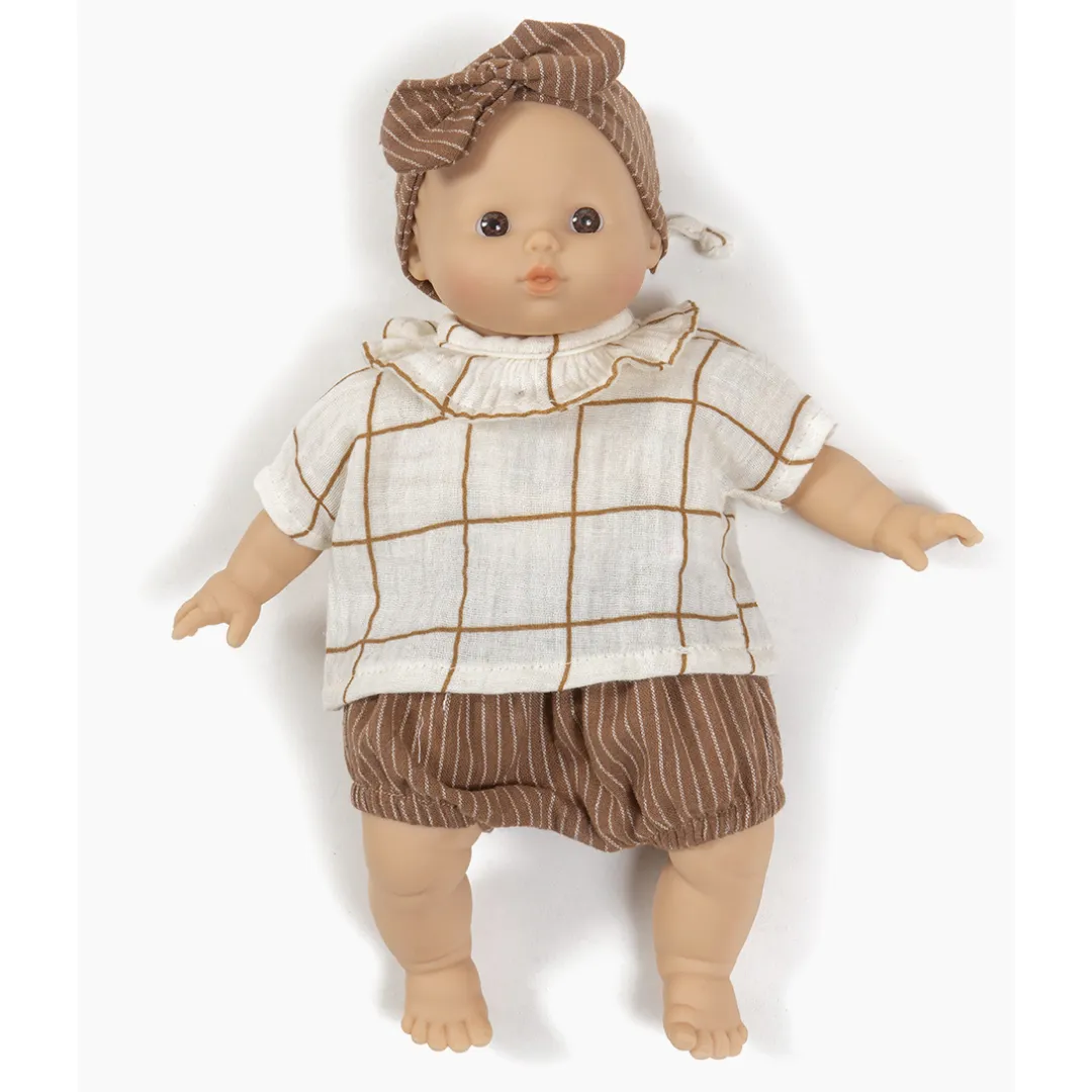 Babies Coline 2Pc Set - Aldo Check/Hazelnut Stripes
