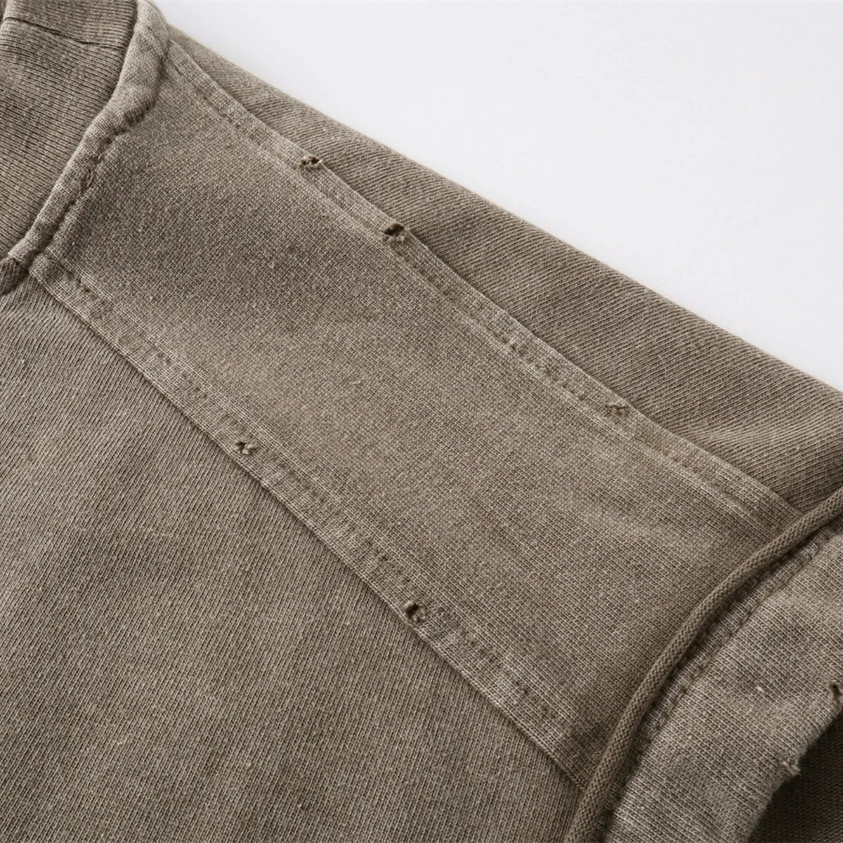 Back Seam Distressed Sleeveless T Shirt 275gsm