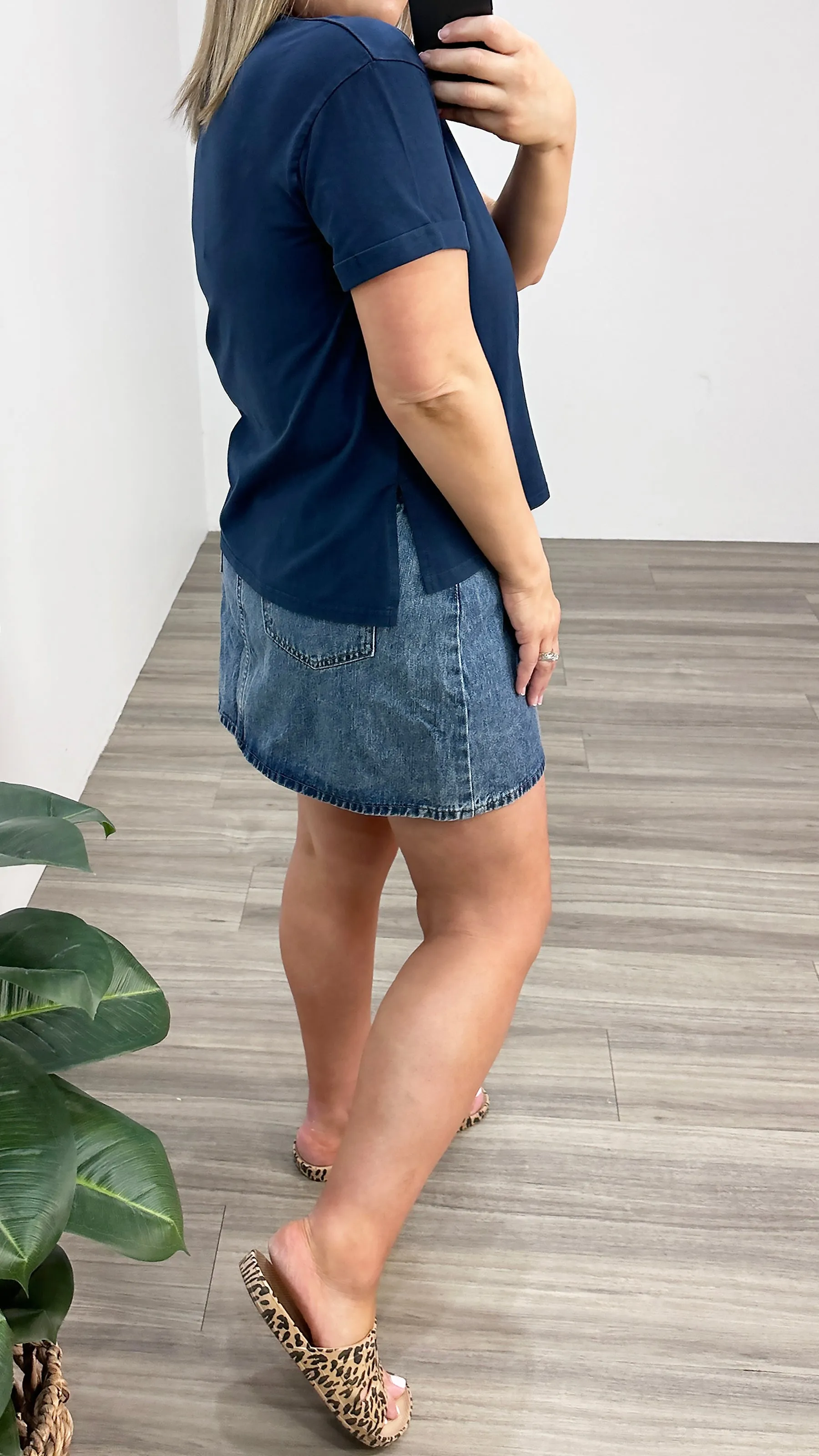 Bay Denim Mini Skirt