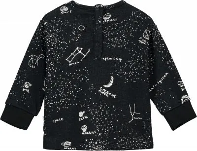 Beau Loves LS Baby Sweater | Black Galaxy