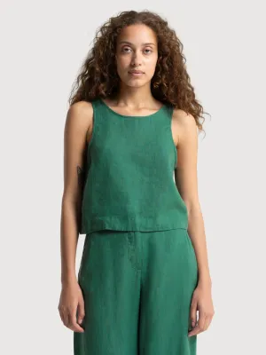 Belle Top Bistro Green Women | King Of Indigo