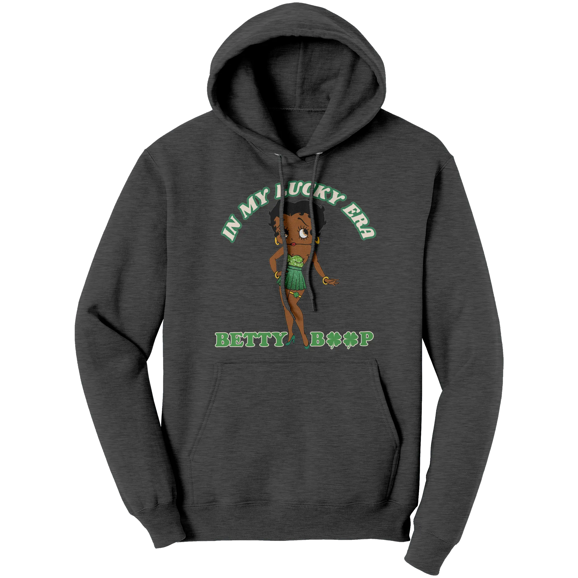 Betty Boop Hoodie, In My Lucky Era Hoodie, Irish Hoodie, Shamrock Hoodie, St Patricks Hoodie, St Patricks Day Gift, Womens Clothing Gift