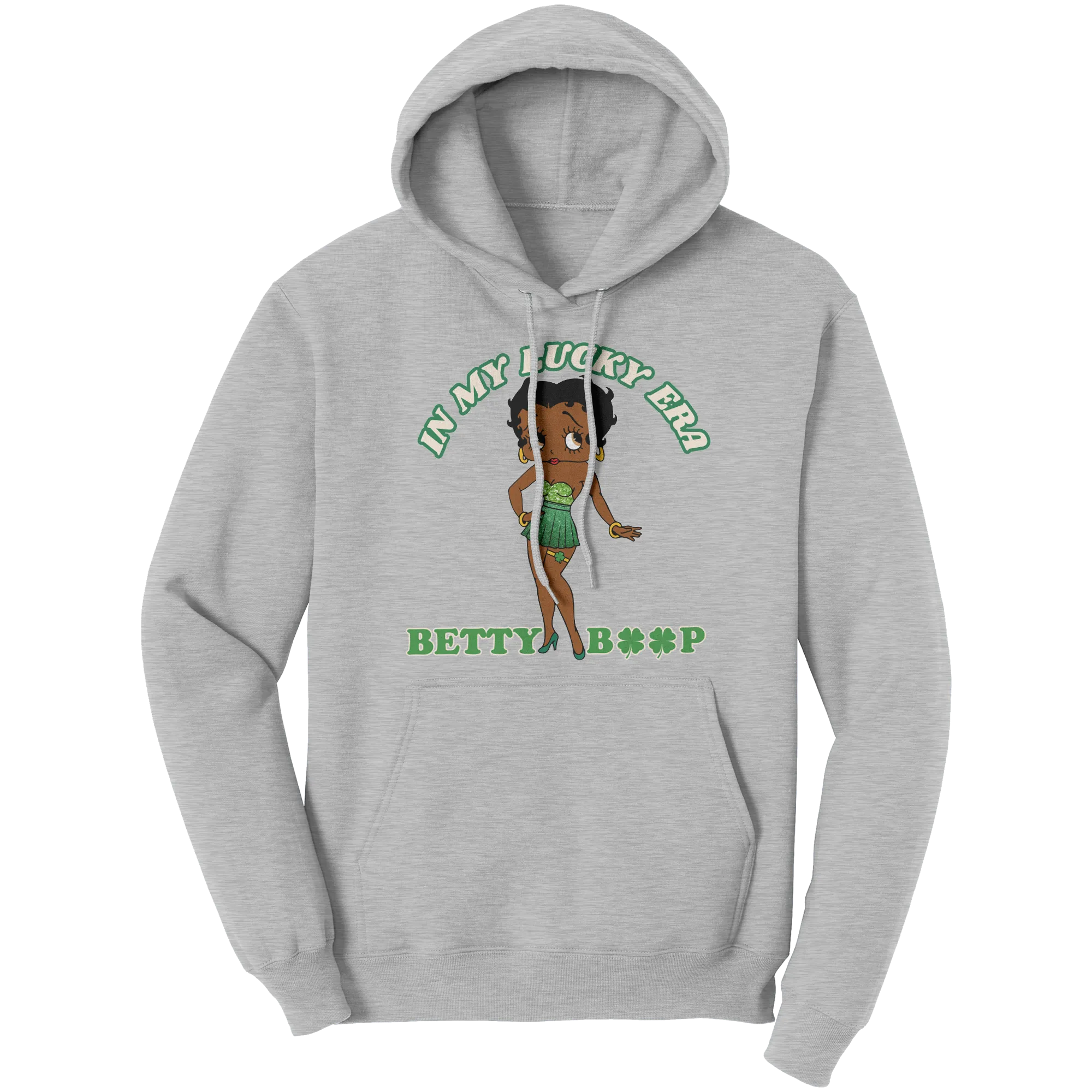 Betty Boop Hoodie, In My Lucky Era Hoodie, Irish Hoodie, Shamrock Hoodie, St Patricks Hoodie, St Patricks Day Gift, Womens Clothing Gift