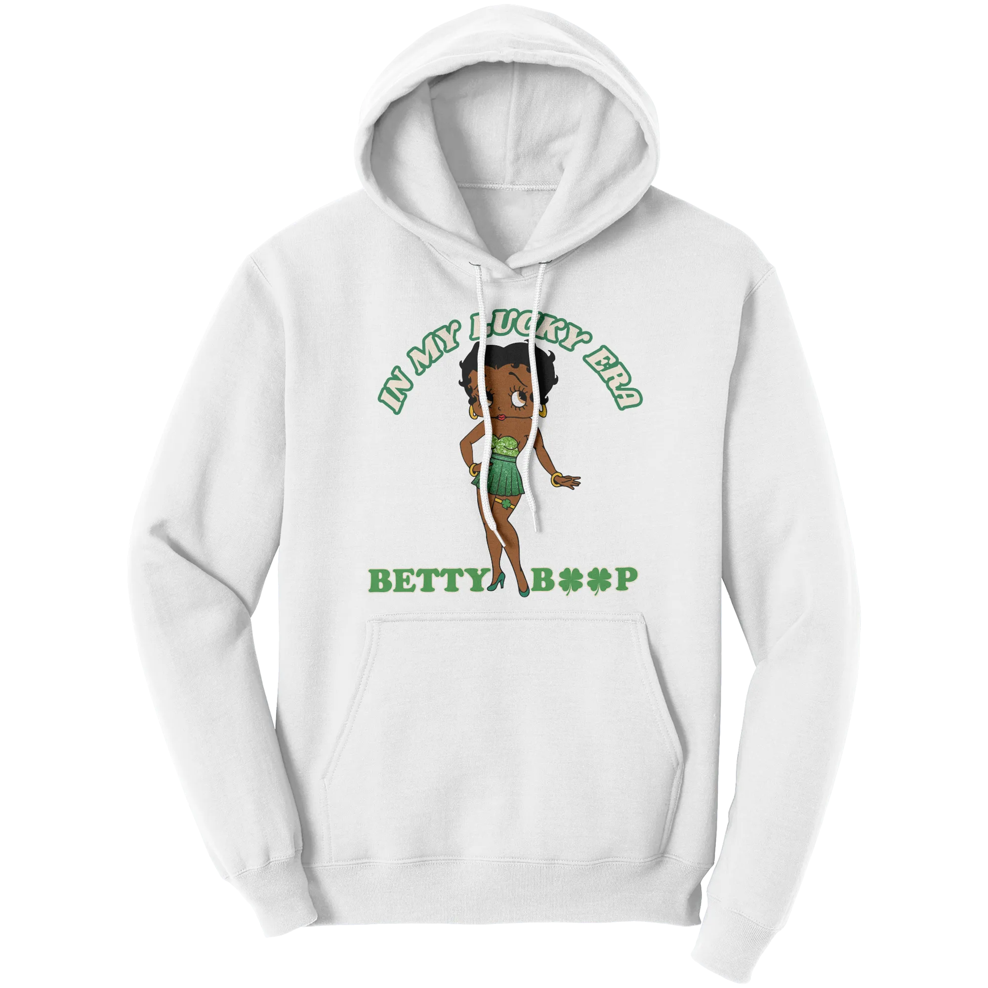 Betty Boop Hoodie, In My Lucky Era Hoodie, Irish Hoodie, Shamrock Hoodie, St Patricks Hoodie, St Patricks Day Gift, Womens Clothing Gift