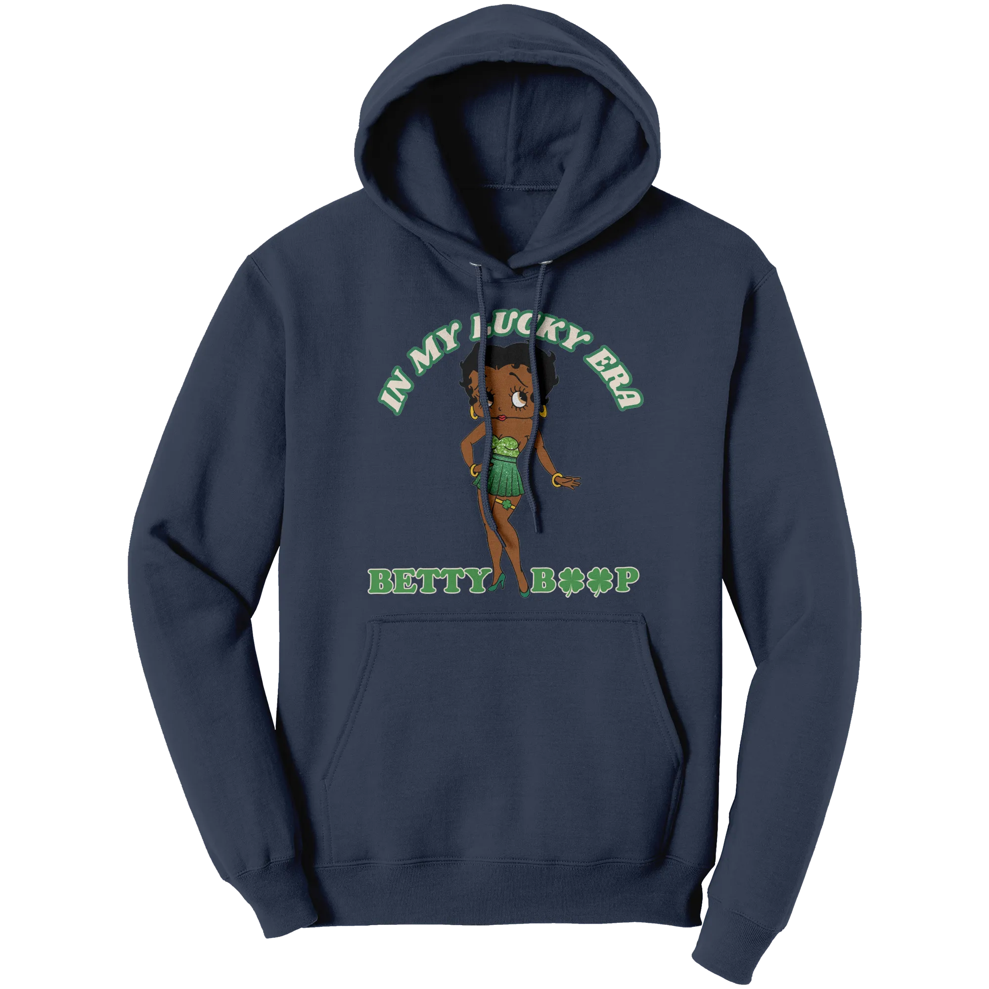 Betty Boop Hoodie, In My Lucky Era Hoodie, Irish Hoodie, Shamrock Hoodie, St Patricks Hoodie, St Patricks Day Gift, Womens Clothing Gift