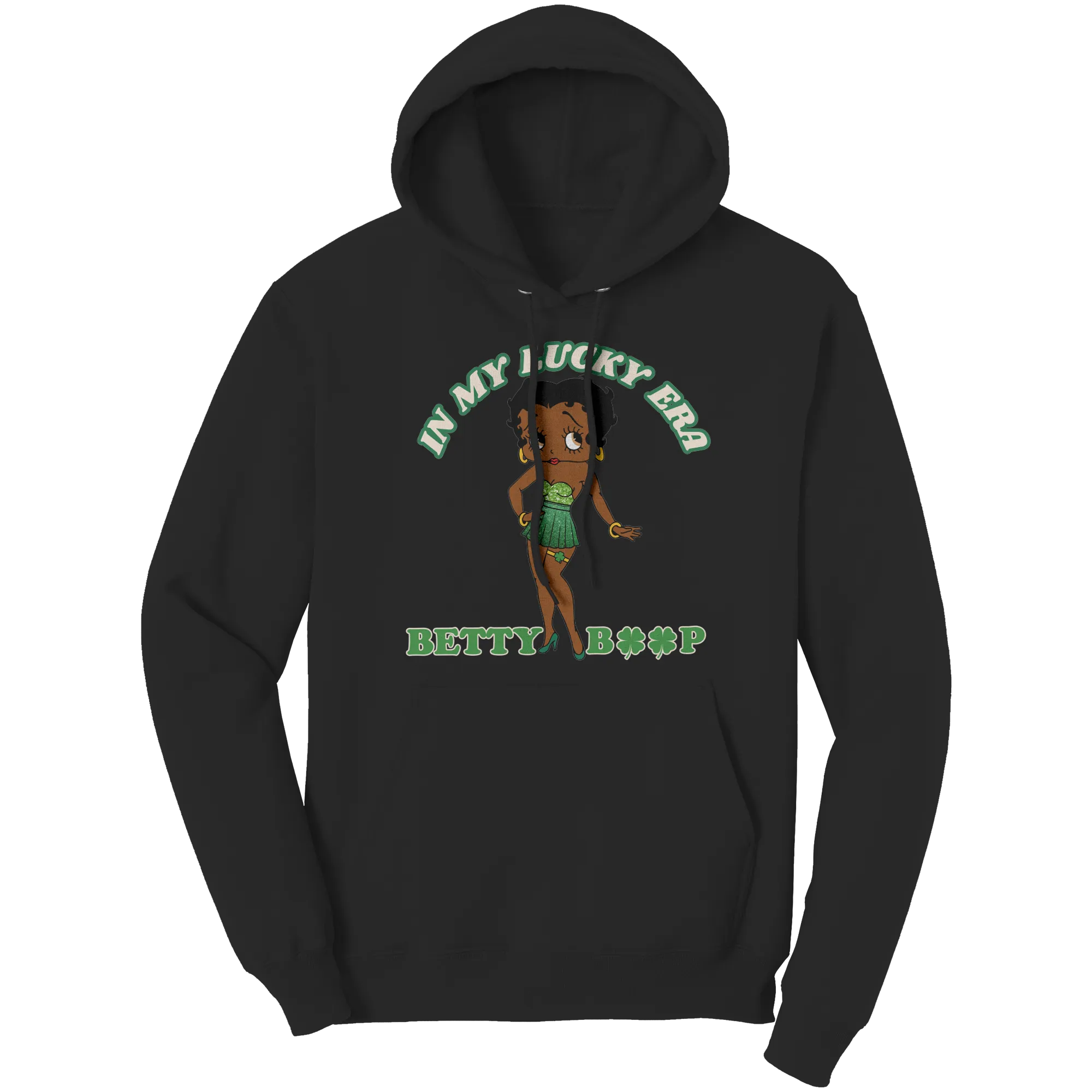 Betty Boop Hoodie, In My Lucky Era Hoodie, Irish Hoodie, Shamrock Hoodie, St Patricks Hoodie, St Patricks Day Gift, Womens Clothing Gift