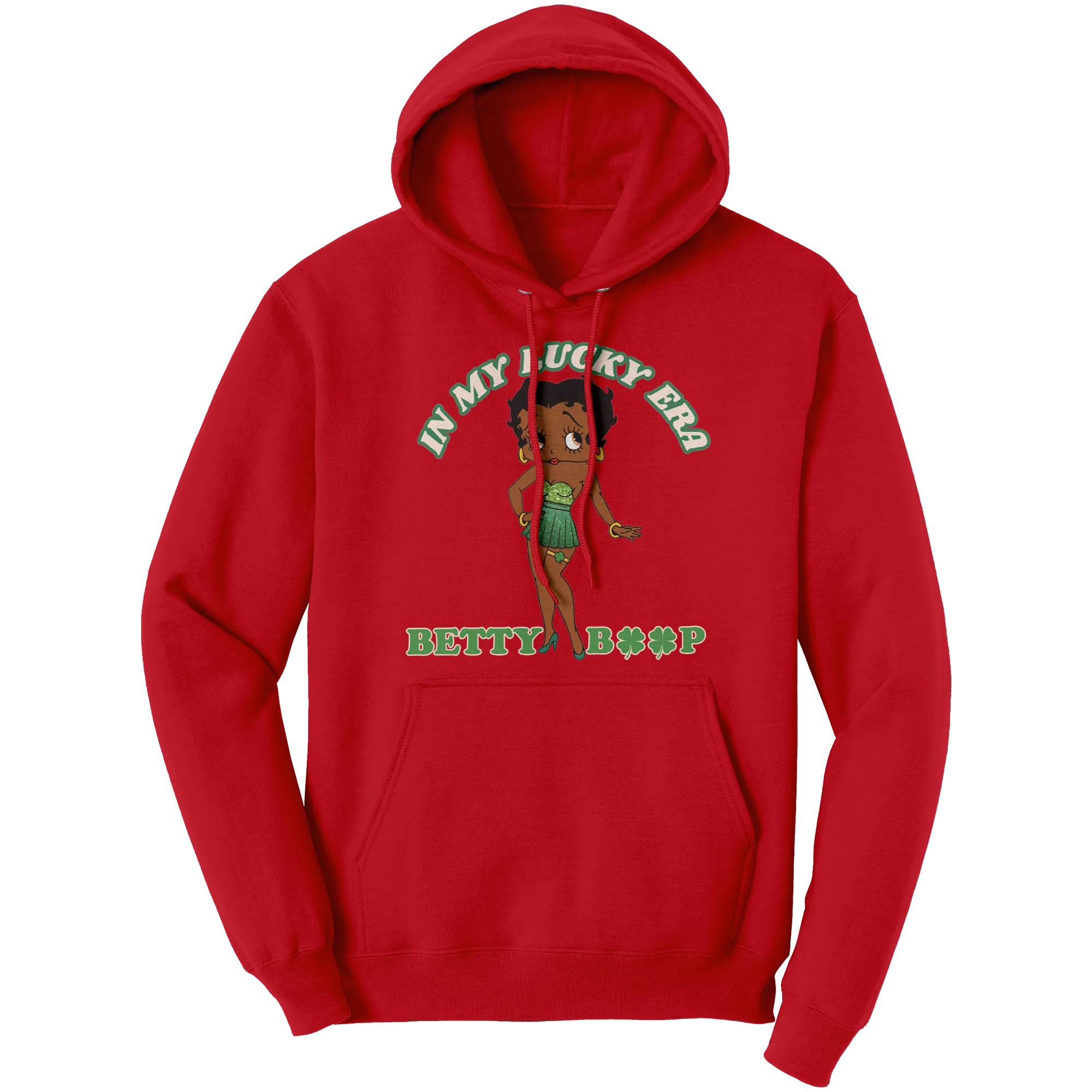 Betty Boop Hoodie, In My Lucky Era Hoodie, Irish Hoodie, Shamrock Hoodie, St Patricks Hoodie, St Patricks Day Gift, Womens Clothing Gift