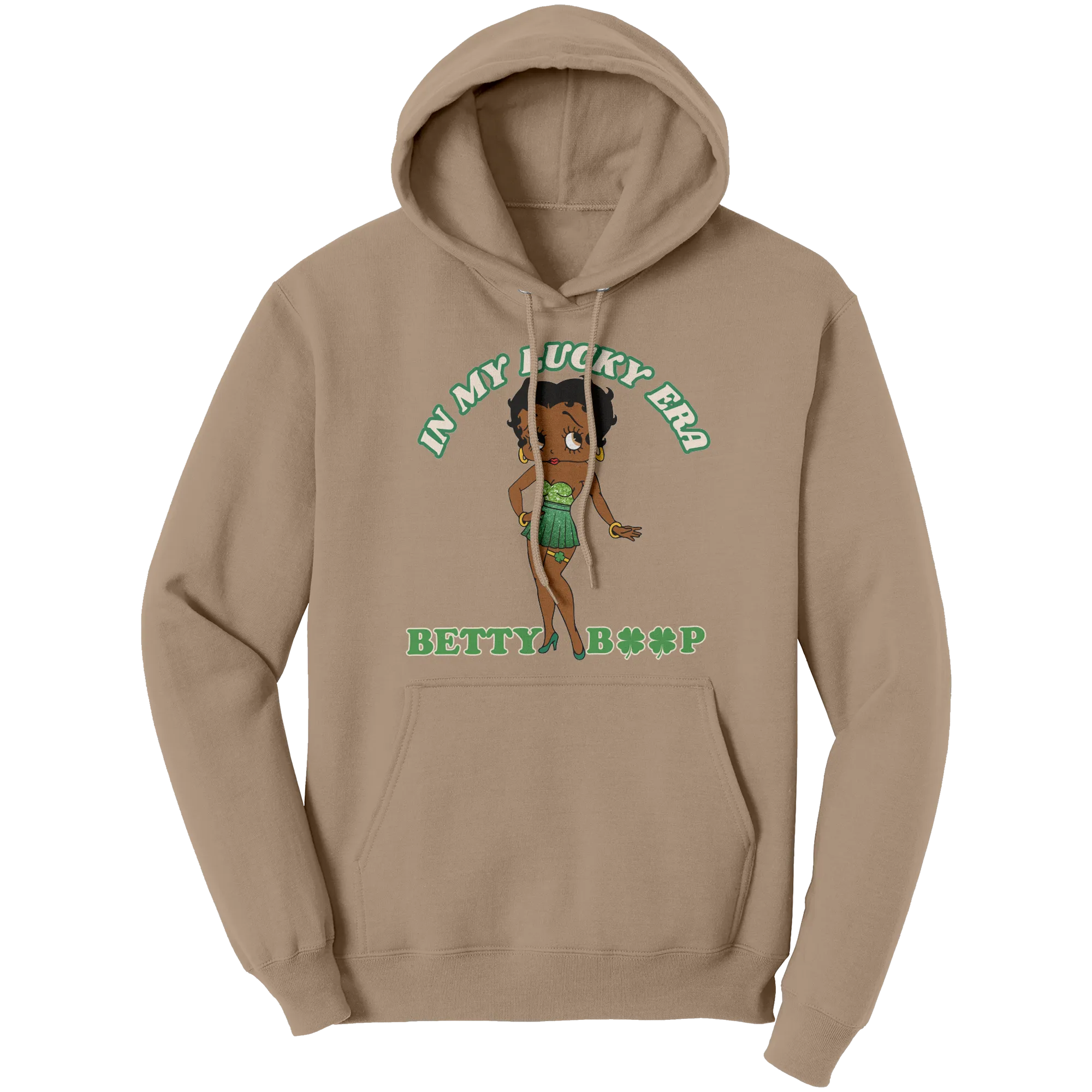 Betty Boop Hoodie, In My Lucky Era Hoodie, Irish Hoodie, Shamrock Hoodie, St Patricks Hoodie, St Patricks Day Gift, Womens Clothing Gift
