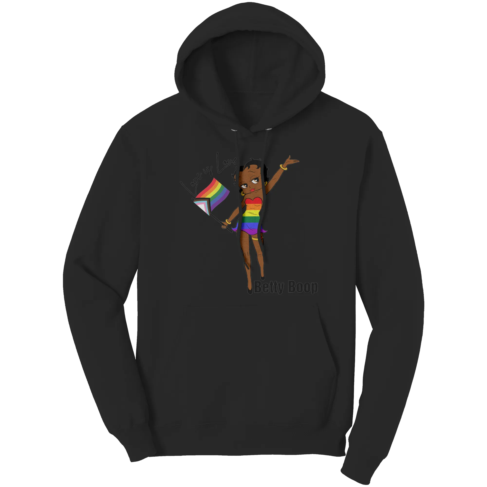 Betty Boop Hoodie, Love is Love Hoodie, Equality Hoodie, LGBTQ Hoodie, Pride Hoodie, LGBTQ Gift, LGBTQ Art Digital Print, Queer Shirt Gift