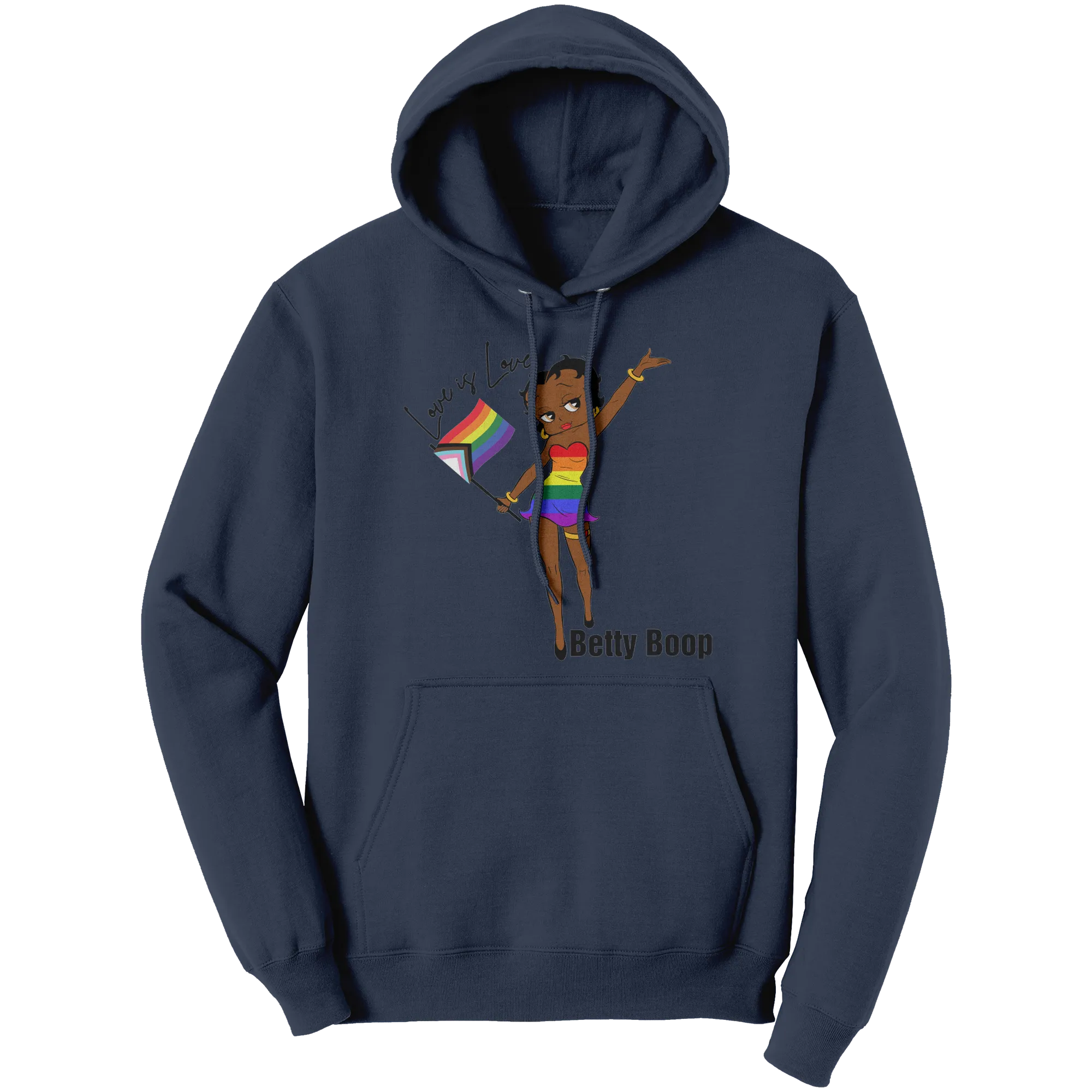 Betty Boop Hoodie, Love is Love Hoodie, Equality Hoodie, LGBTQ Hoodie, Pride Hoodie, LGBTQ Gift, LGBTQ Art Digital Print, Queer Shirt Gift