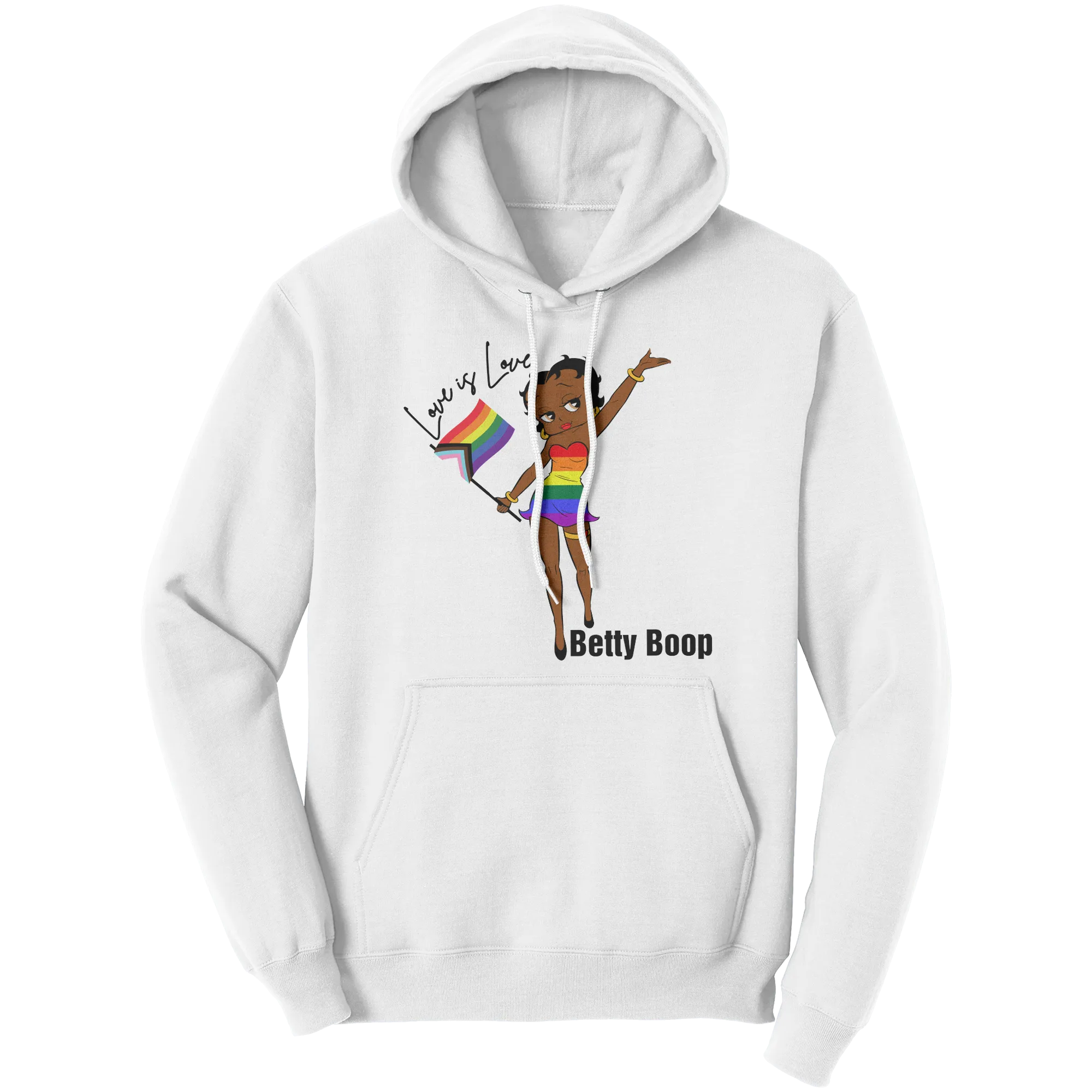 Betty Boop Hoodie, Love is Love Hoodie, Equality Hoodie, LGBTQ Hoodie, Pride Hoodie, LGBTQ Gift, LGBTQ Art Digital Print, Queer Shirt Gift