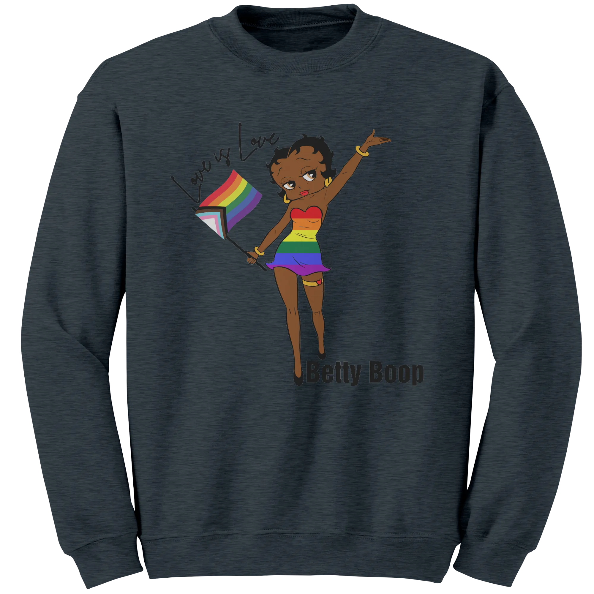 Betty Boop Sweatshirt, Love is Love Sweatshirt, Love is Love Betty Boop Sweatshirt, Equality Sweatshirt, LGBTQ Sweatshirt, Pride Sweatshirt