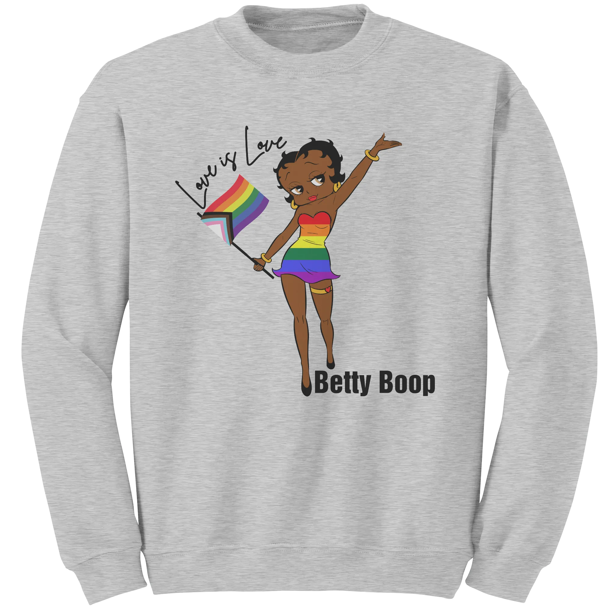 Betty Boop Sweatshirt, Love is Love Sweatshirt, Love is Love Betty Boop Sweatshirt, Equality Sweatshirt, LGBTQ Sweatshirt, Pride Sweatshirt