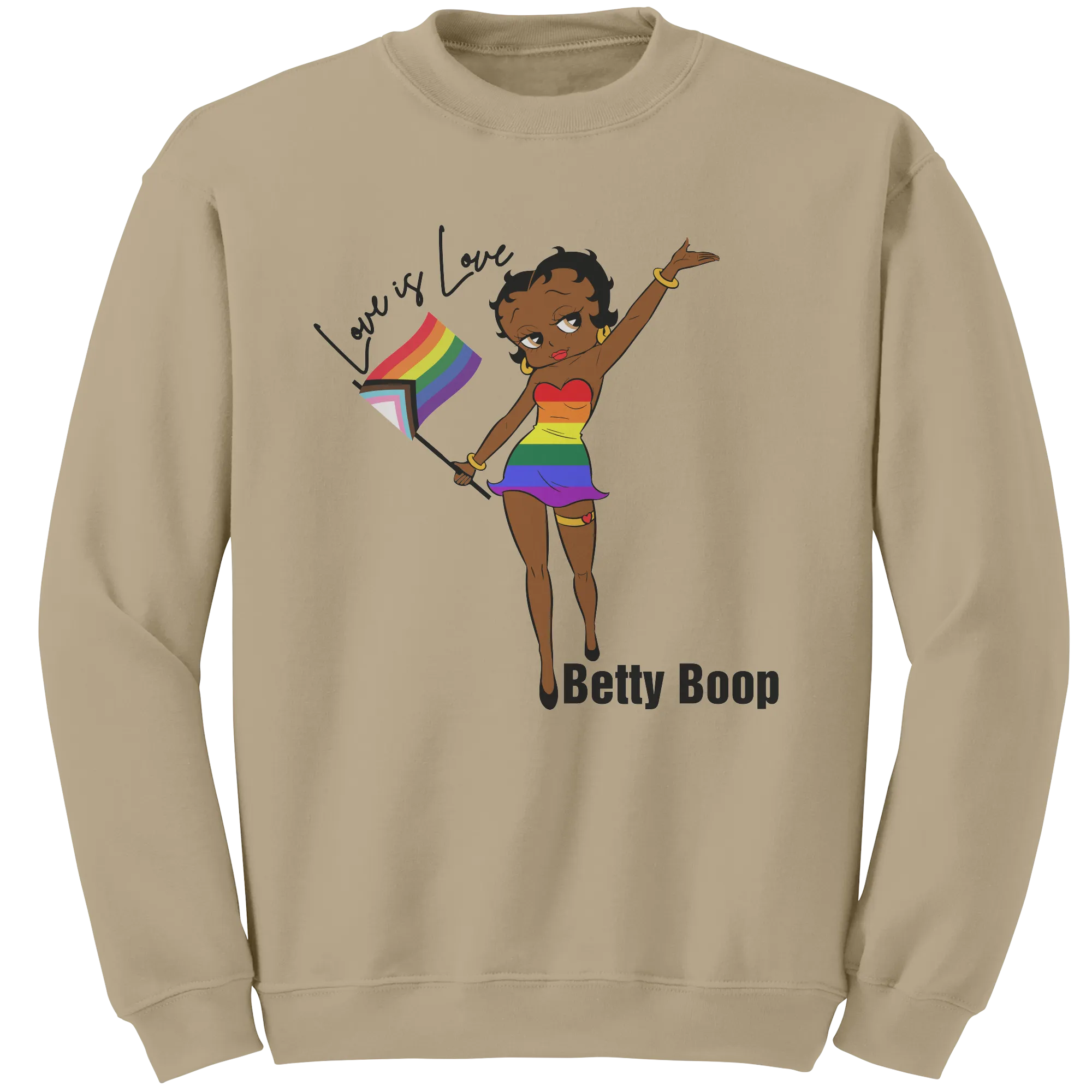 Betty Boop Sweatshirt, Love is Love Sweatshirt, Love is Love Betty Boop Sweatshirt, Equality Sweatshirt, LGBTQ Sweatshirt, Pride Sweatshirt