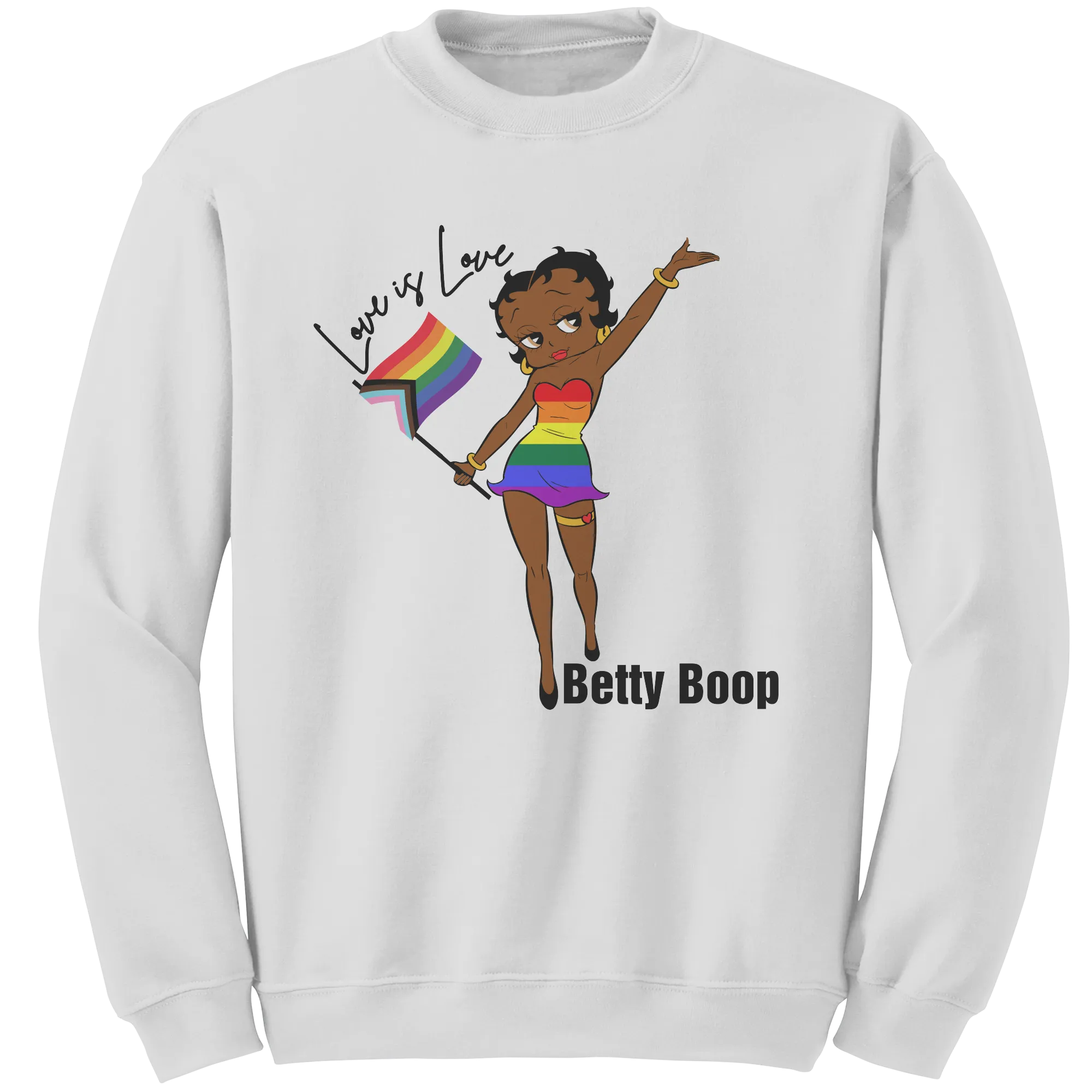 Betty Boop Sweatshirt, Love is Love Sweatshirt, Love is Love Betty Boop Sweatshirt, Equality Sweatshirt, LGBTQ Sweatshirt, Pride Sweatshirt