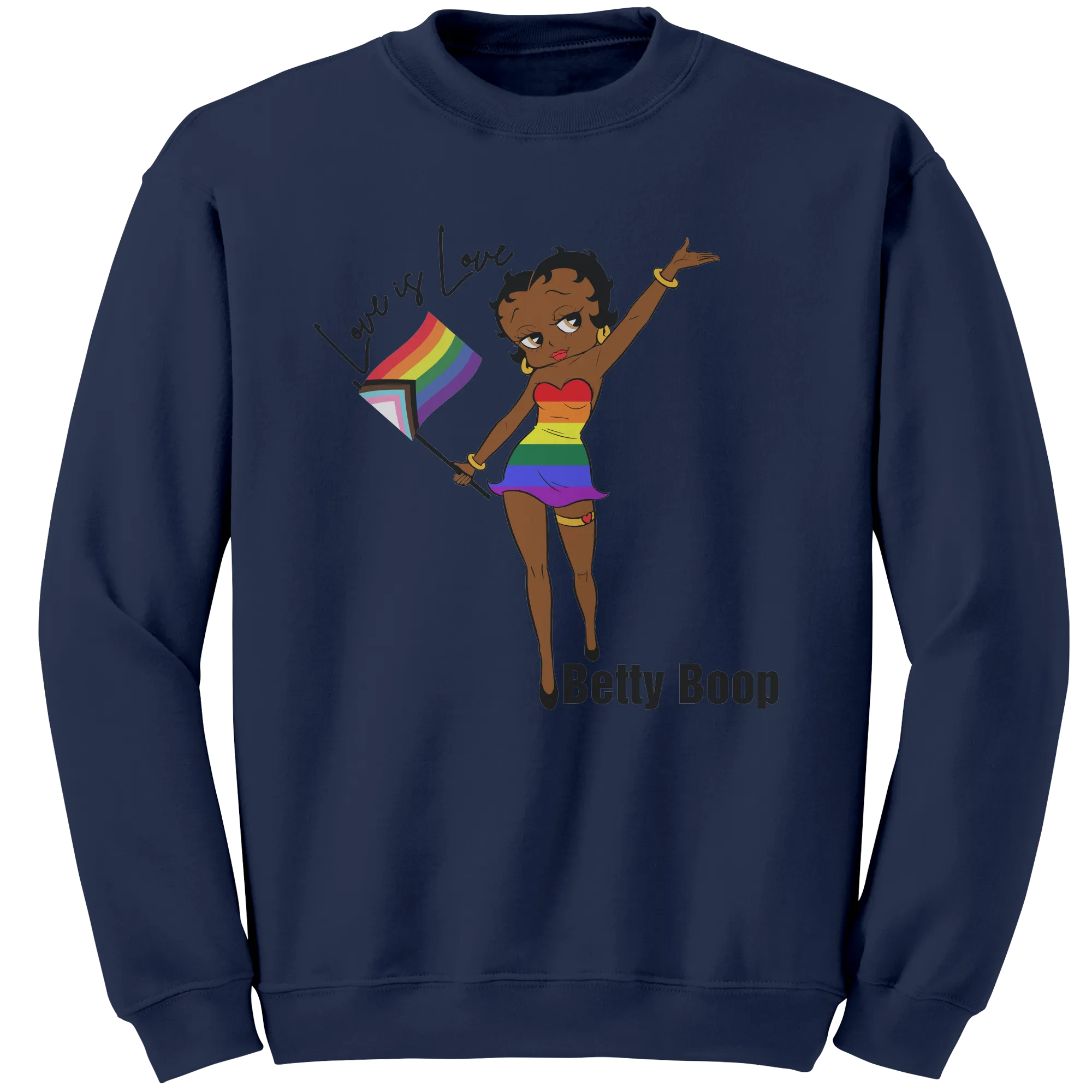 Betty Boop Sweatshirt, Love is Love Sweatshirt, Love is Love Betty Boop Sweatshirt, Equality Sweatshirt, LGBTQ Sweatshirt, Pride Sweatshirt