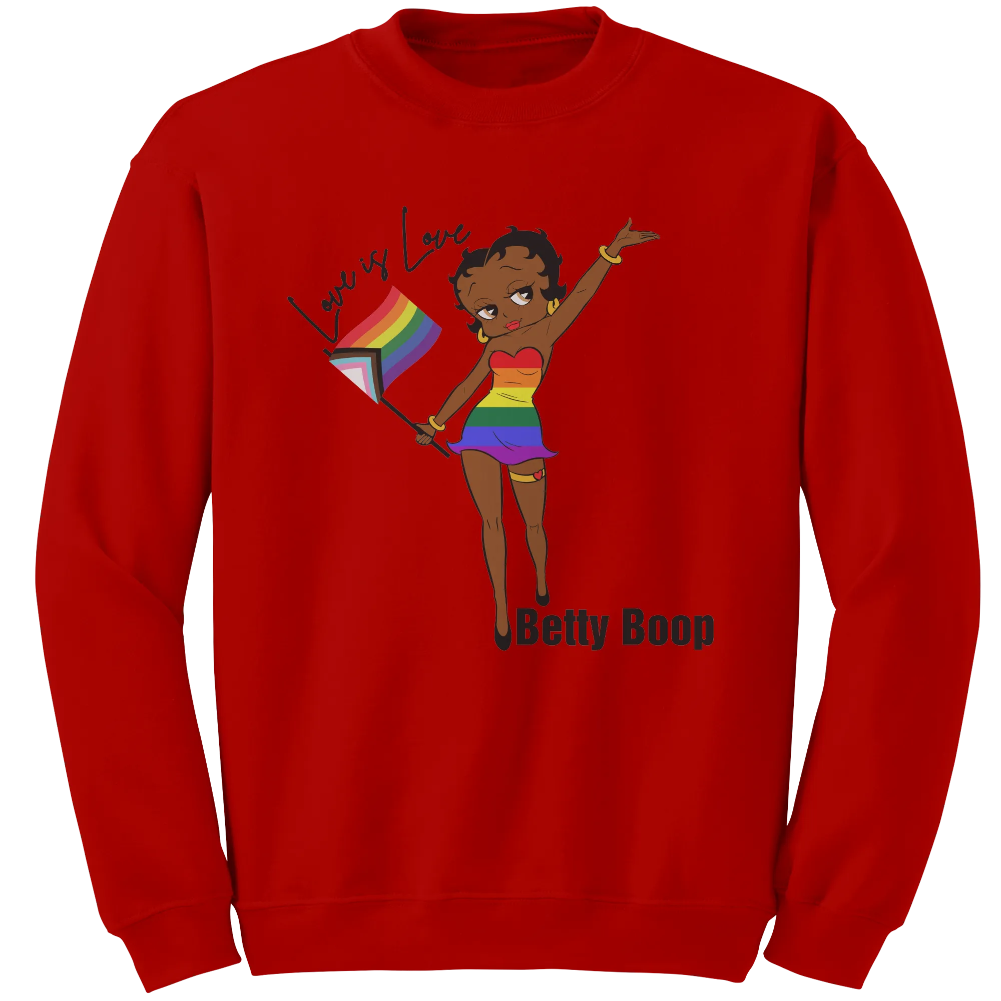 Betty Boop Sweatshirt, Love is Love Sweatshirt, Love is Love Betty Boop Sweatshirt, Equality Sweatshirt, LGBTQ Sweatshirt, Pride Sweatshirt