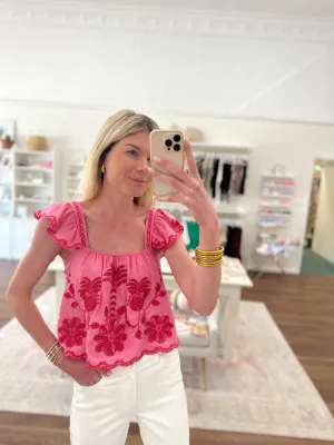 Birdie Linen Top