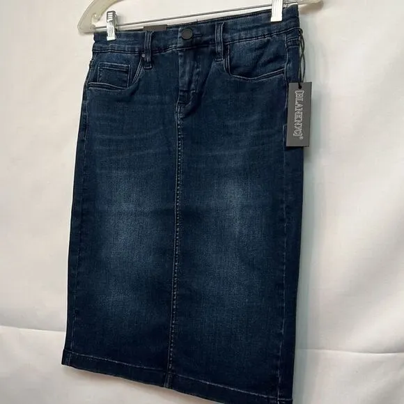 BlankNYC dark denim pencil skirt size 25 NWT
