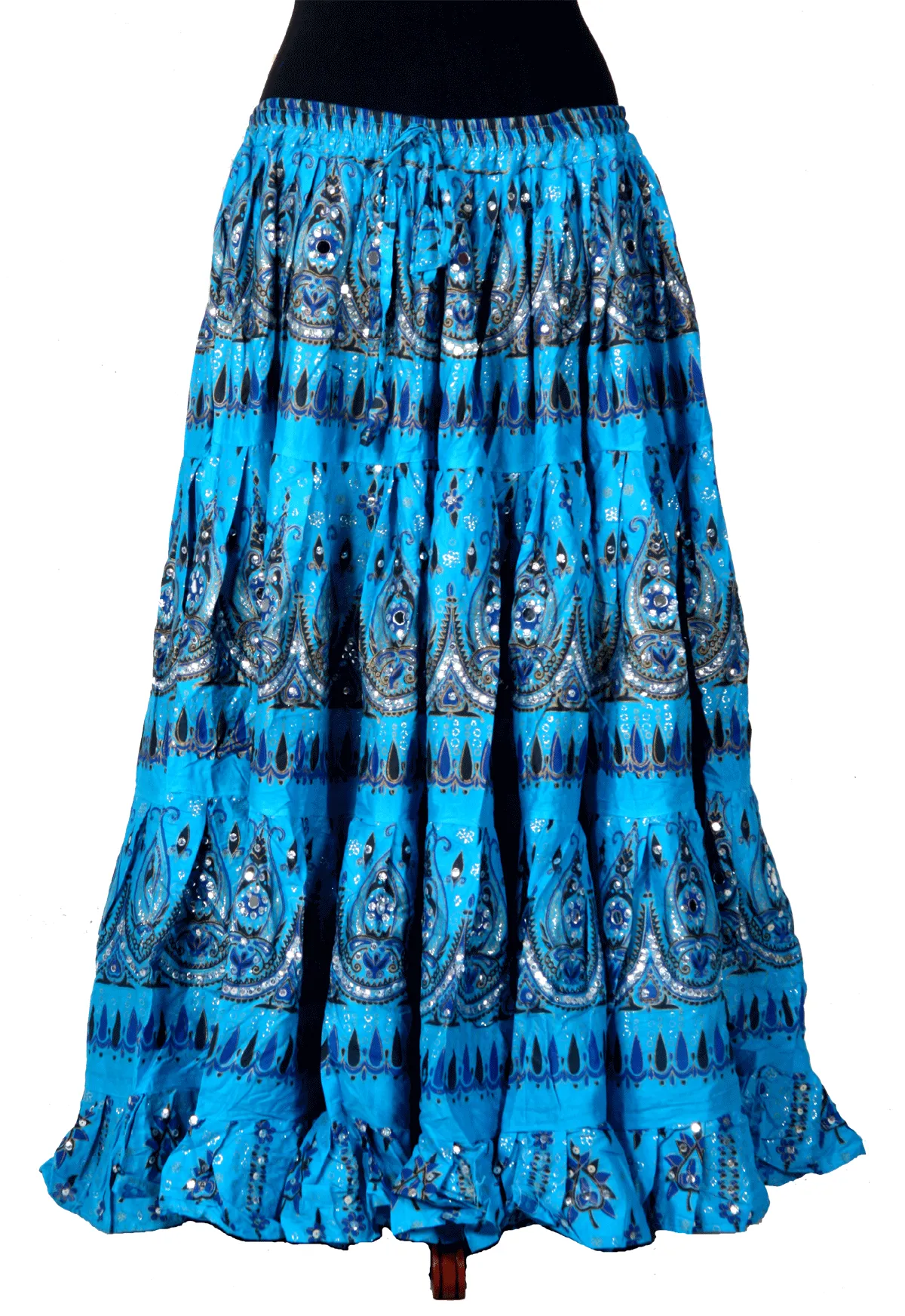 Block print beauty skirt Turquoise WLS