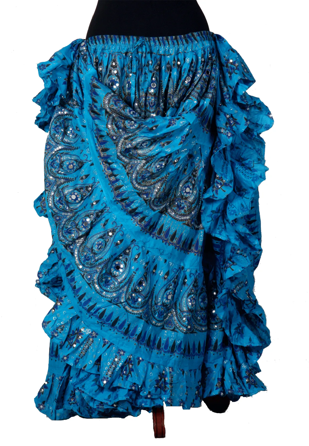 Block print beauty skirt Turquoise WLS