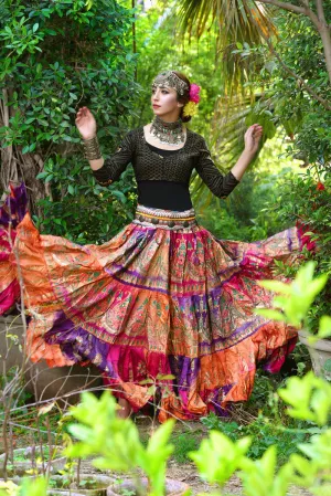 Block print skirt Tie Dye Beauty WLS