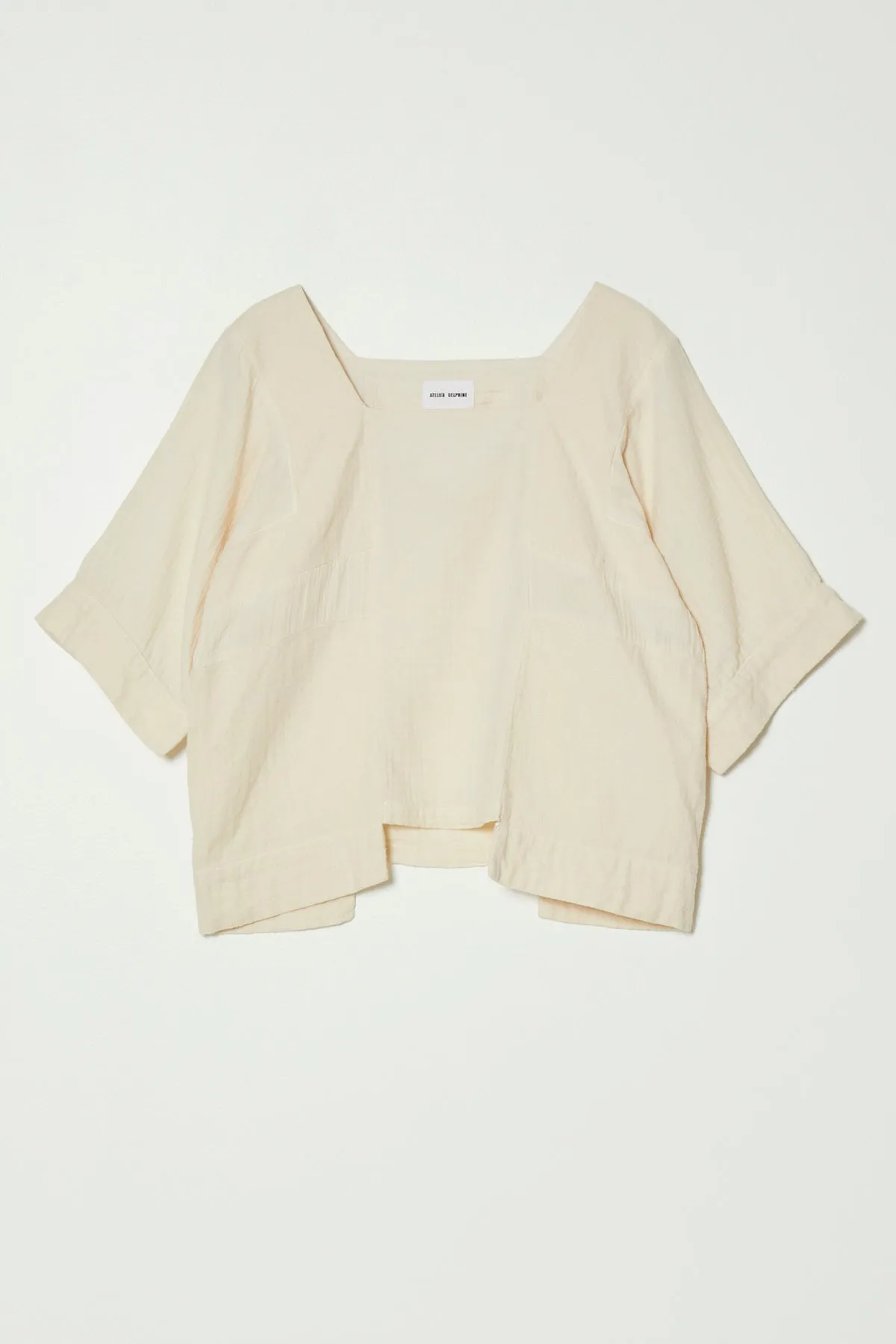Block Top in Crinkled Cotton