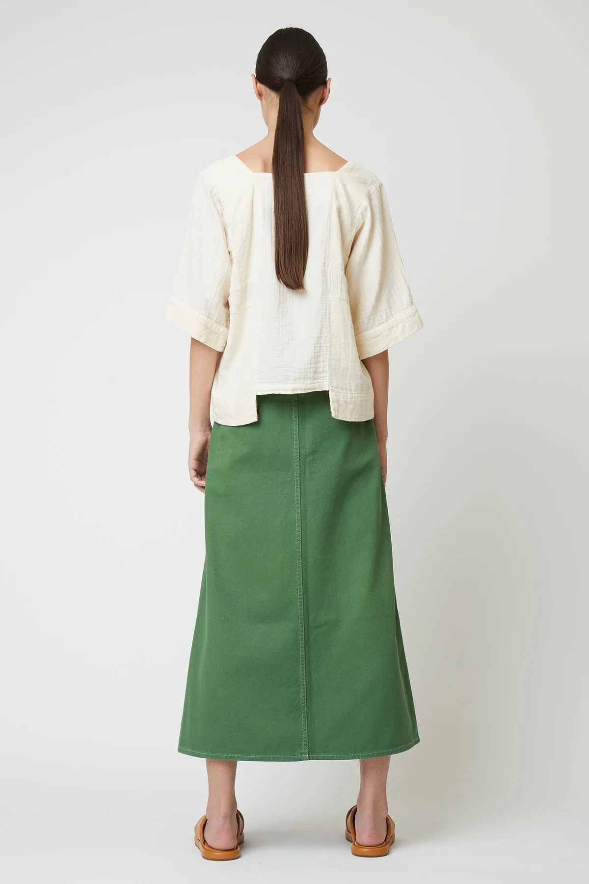 Block Top in Crinkled Cotton