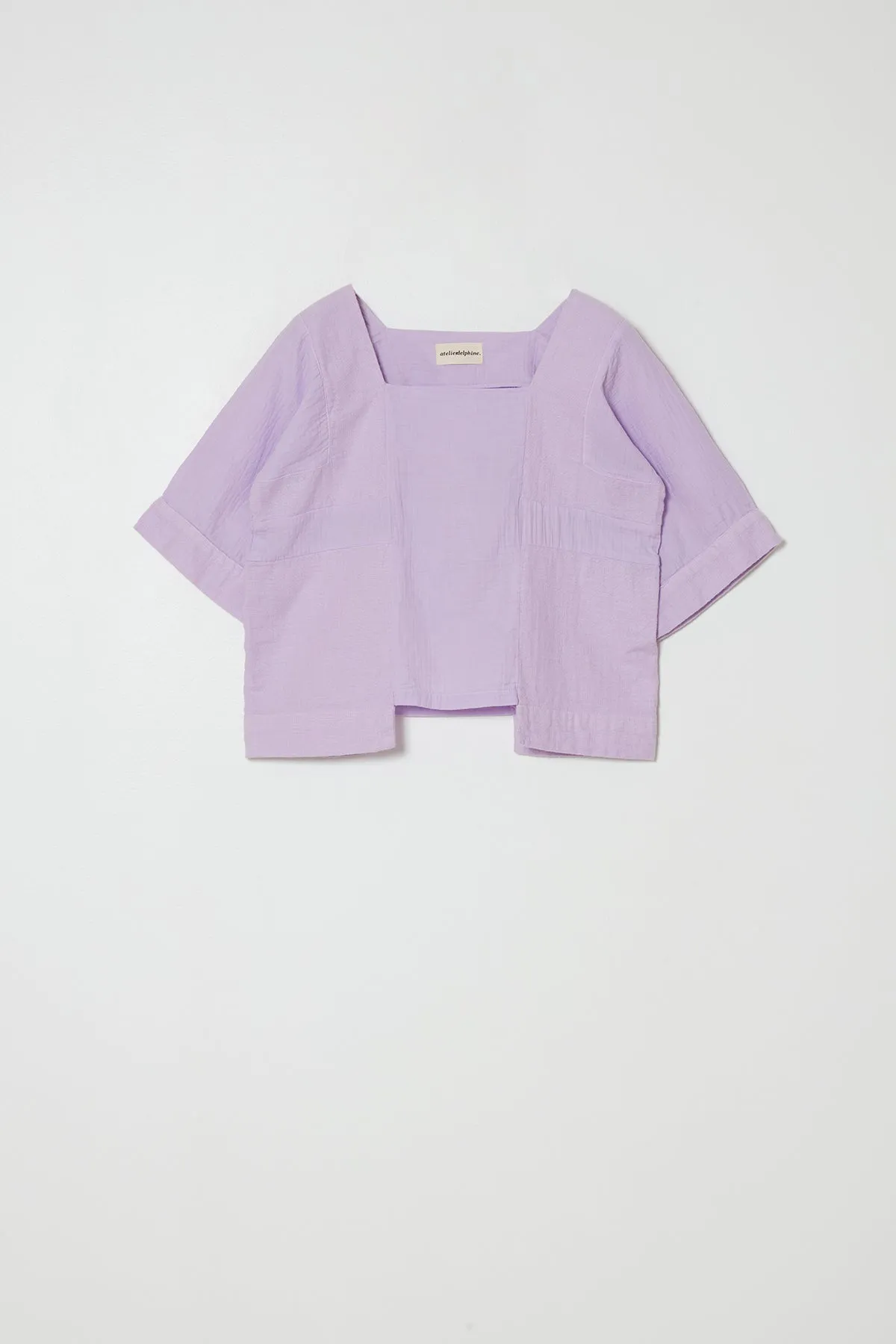 Block Top in Crinkled Cotton