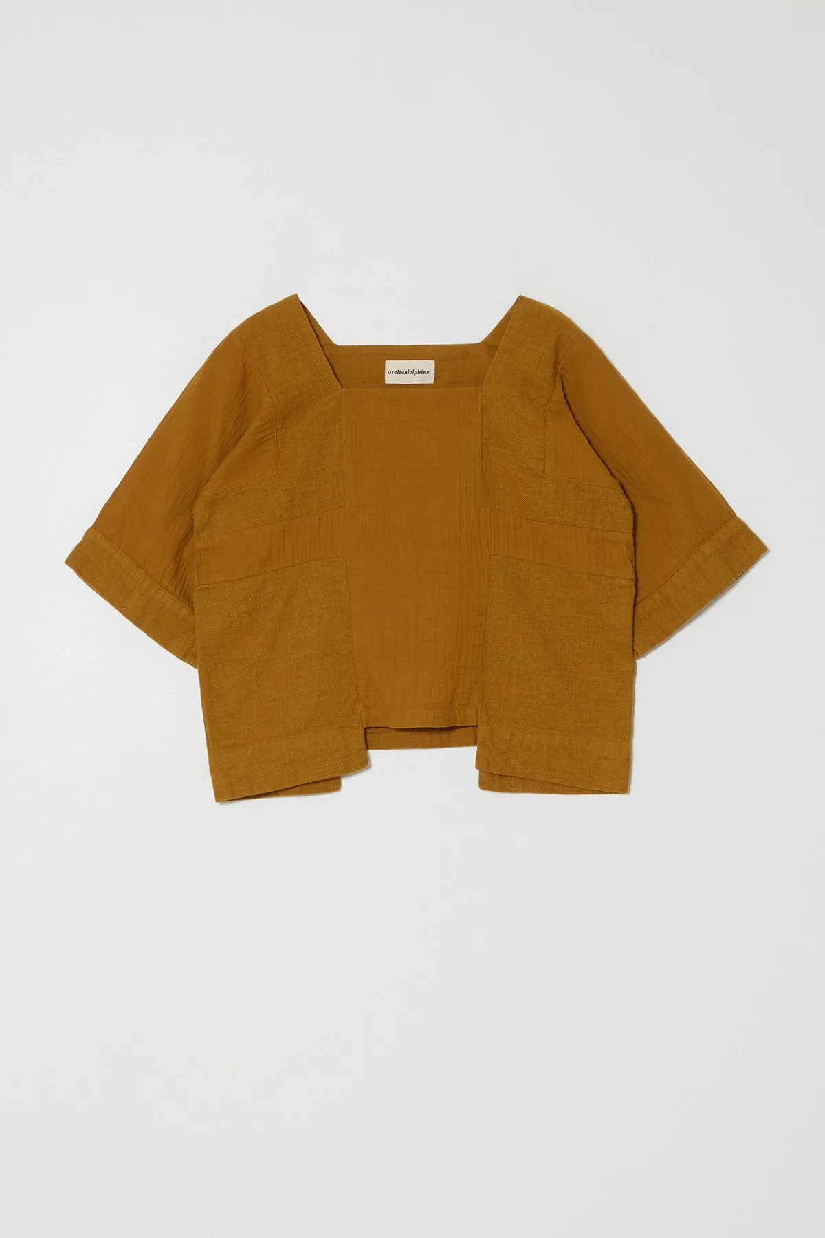 Block Top in Crinkled Cotton