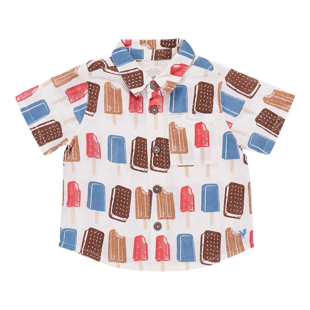 Blue Rooster Boys Jack Shirt - Popsicles